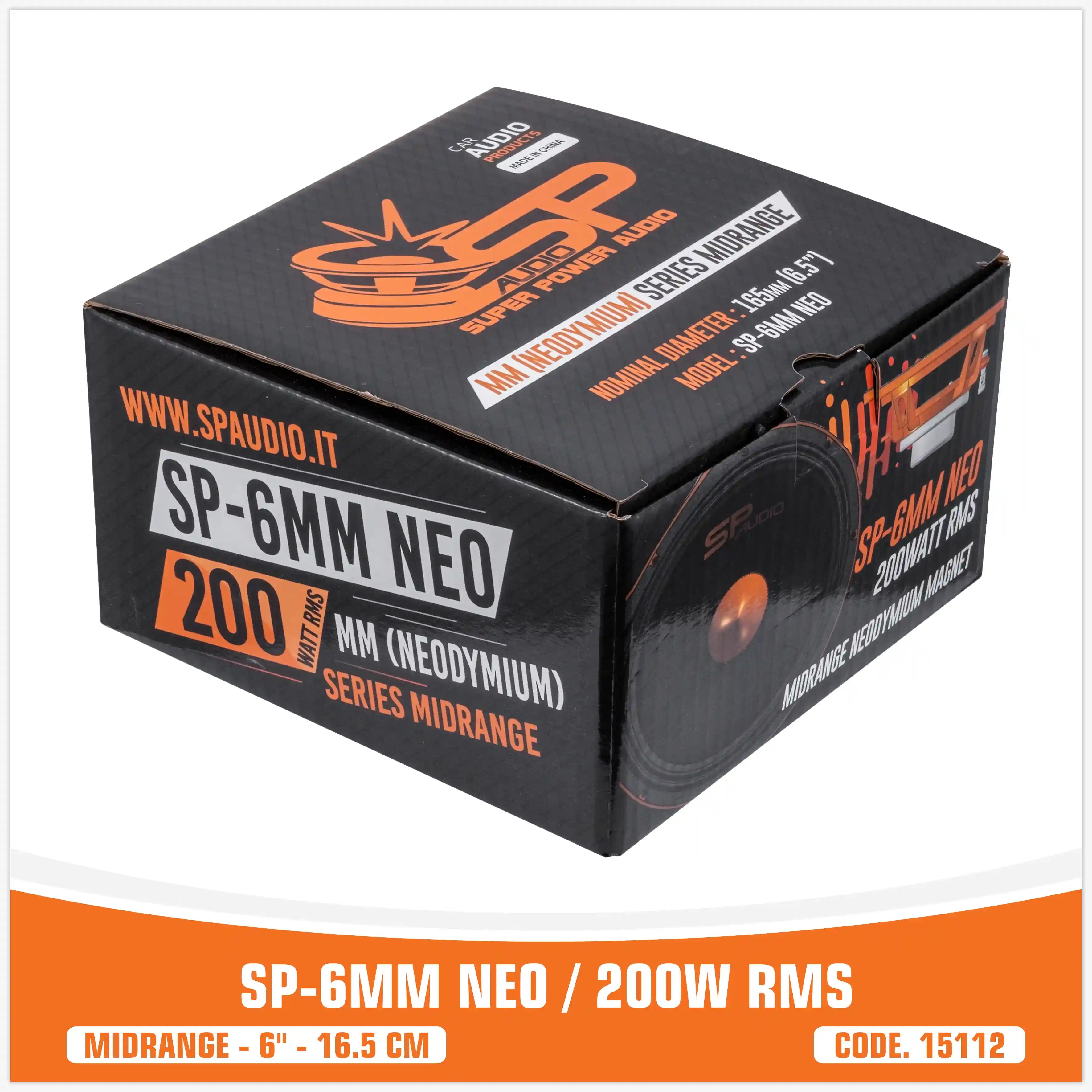 SP 6MM NEO MIDRANGE EXTREME 6,5"/16,5CM NEO MAGNET 200W RMS (UNIT PRICE)