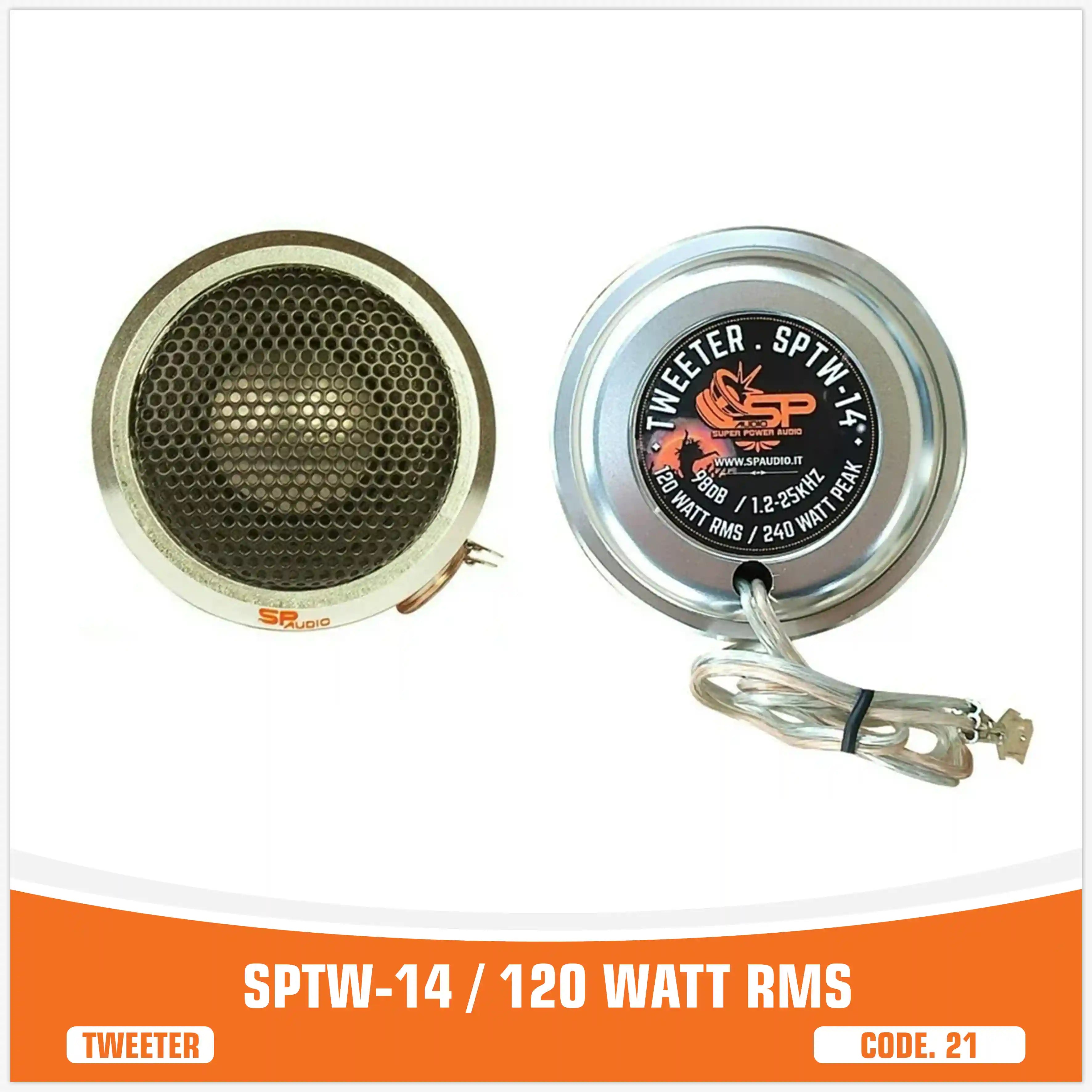 SP TW 14 ALUMINIUM TWEETER 120W RMS (PAIR PRICE)