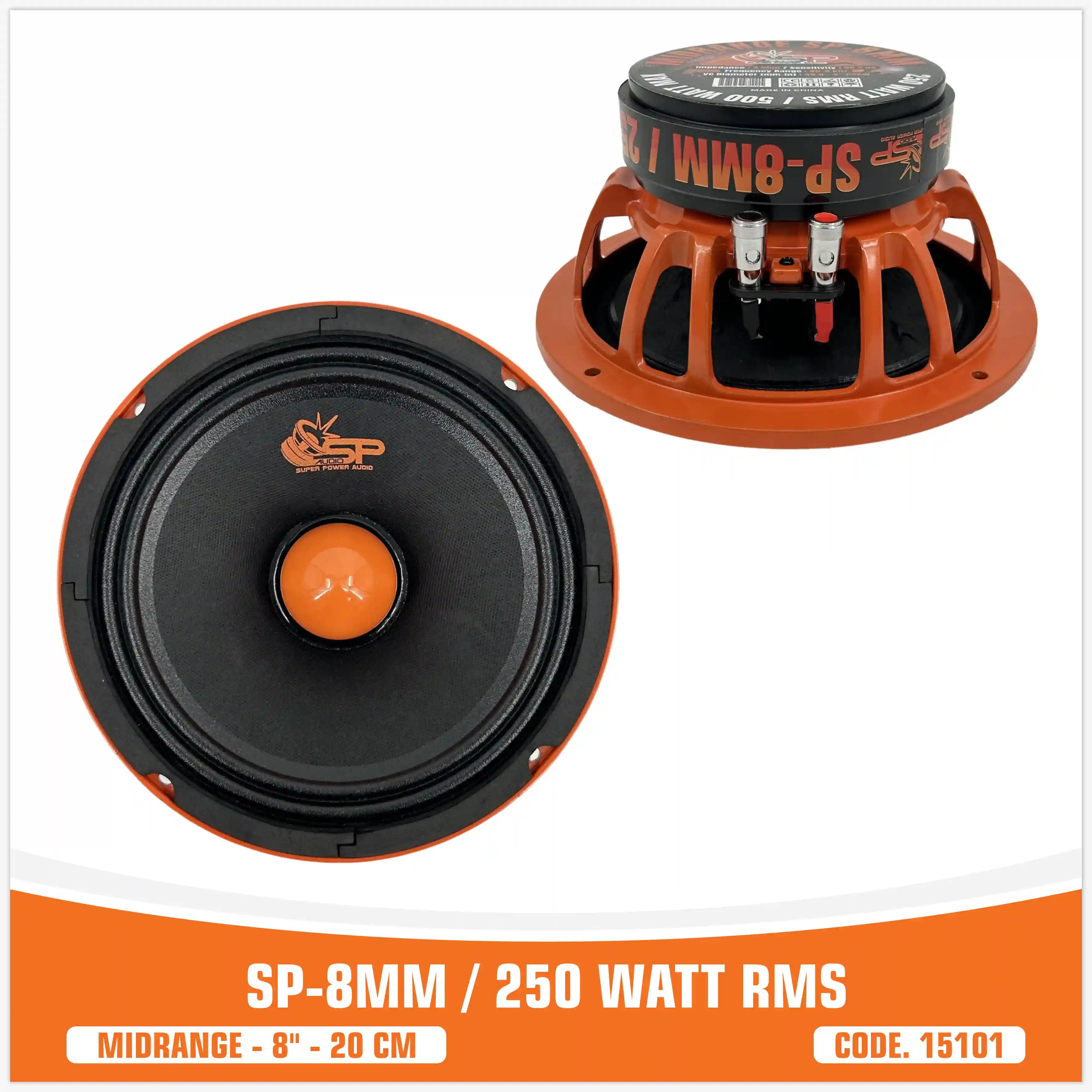 SP-8 mm Midragane 8 "/ 20cm 250 watt RMS