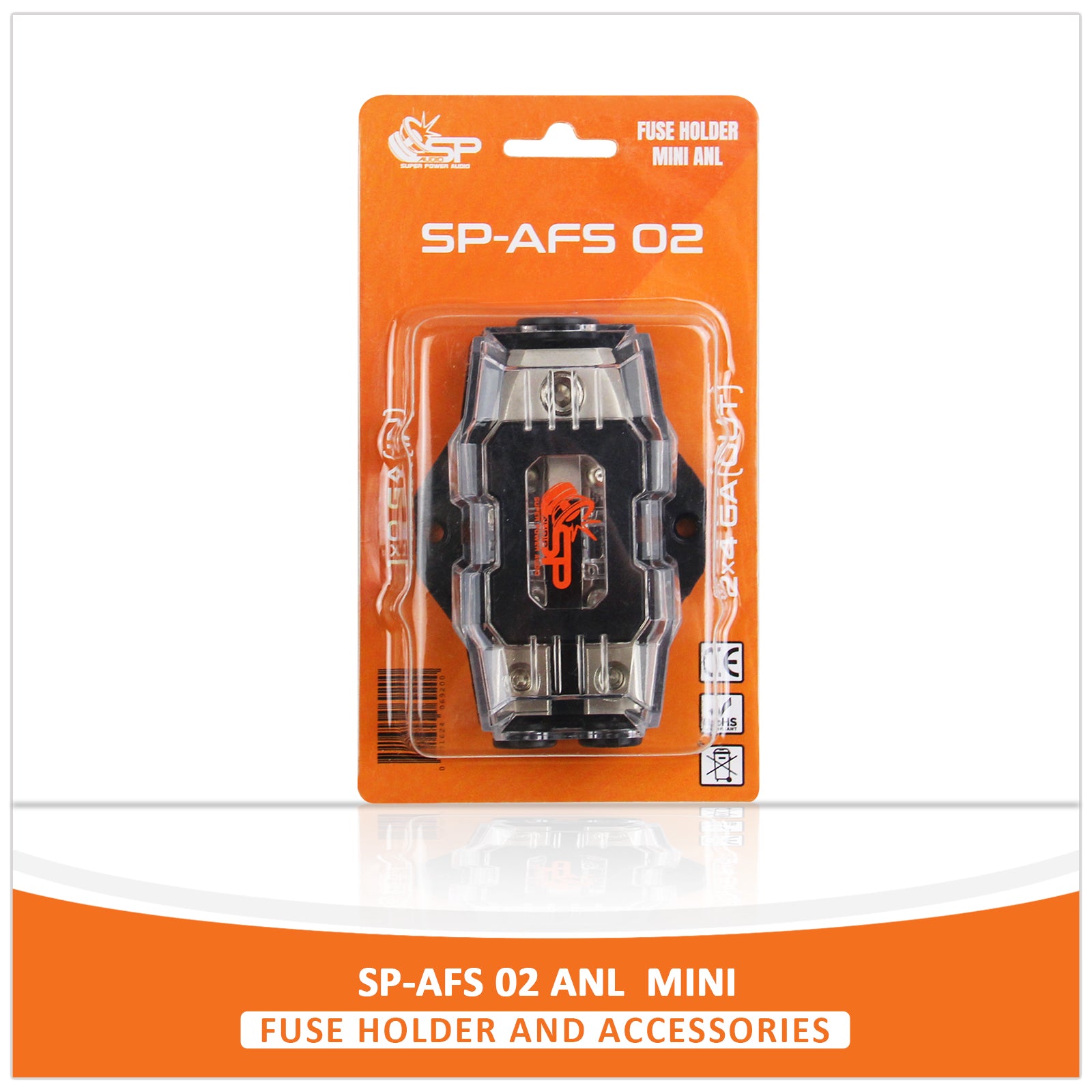 SP AFS 02 FUSEHOLDER MINI ANL 1x0Ga IN + 2x4 GA OUT