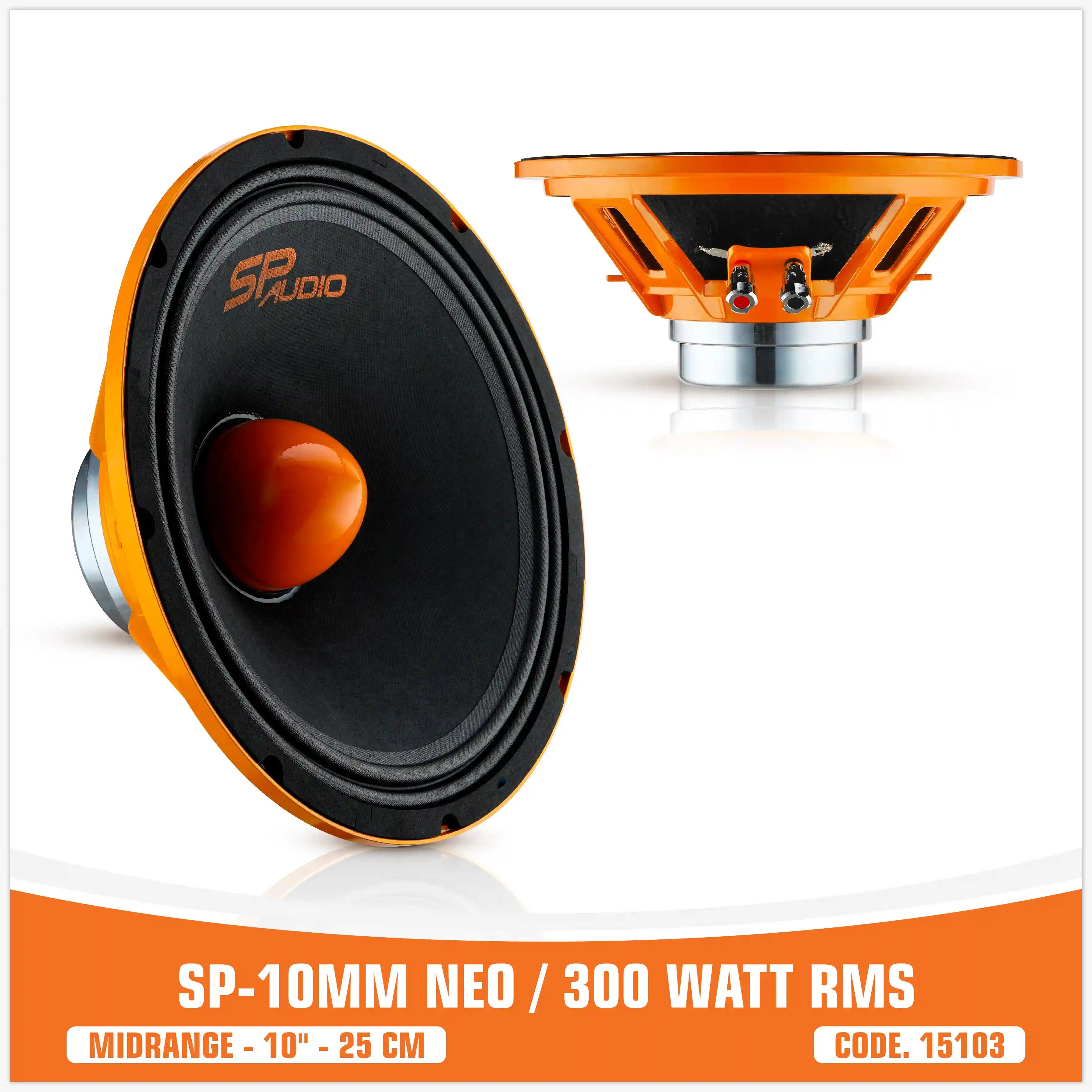 SP 10MM NEO HAUT-PARLEUR BAS MEDIUM EXTRÊME 10"/25CM NÉO AIMANT 300W RMS (PRIX UNIQUE)