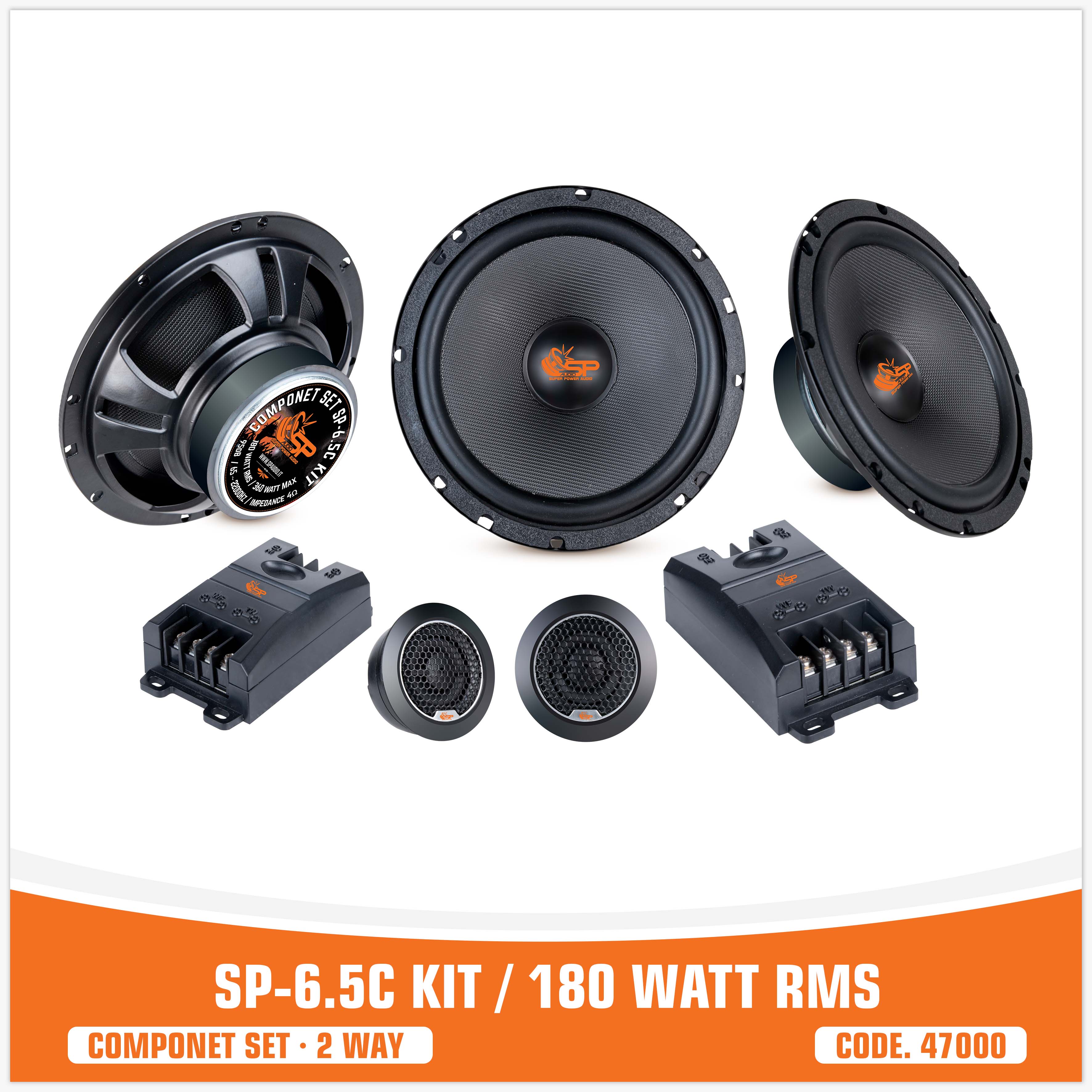 SP 6.5C 2 WAY 2 WOOFER +2 TW + 2 CROSS (PRICIO POR KIT)
