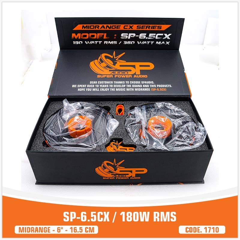 SP 6.5CM HAUT-PARLEUR BAS MEDIUM LE MEILLEUR VENDEUR 6,5"/16,5CM 100W RMS (PRIX DE LA PAIRE)