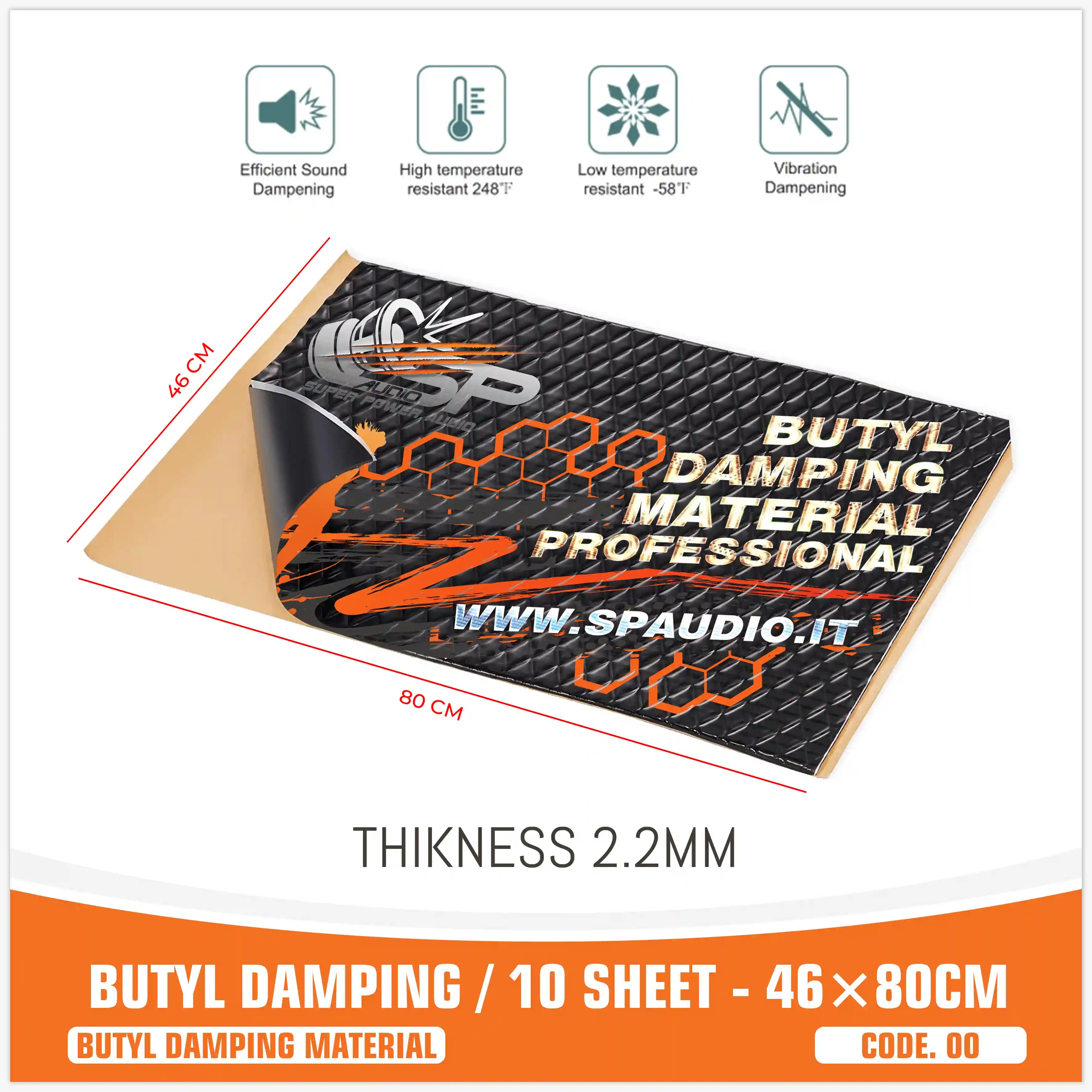 MATERIALE BUTILICO 10 FOGLI NOVITÀ - SPESSORE 2,2 mm