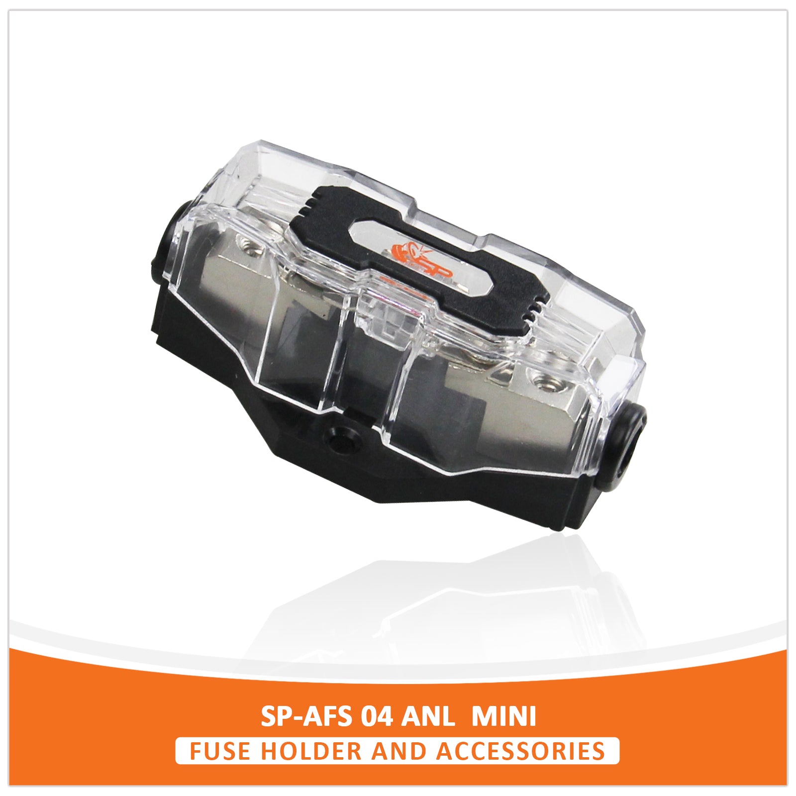 SP AFS4 FUSEHOLDER MINI ANL 1x4GA/8GA IN + 1x4/8 GA OUT