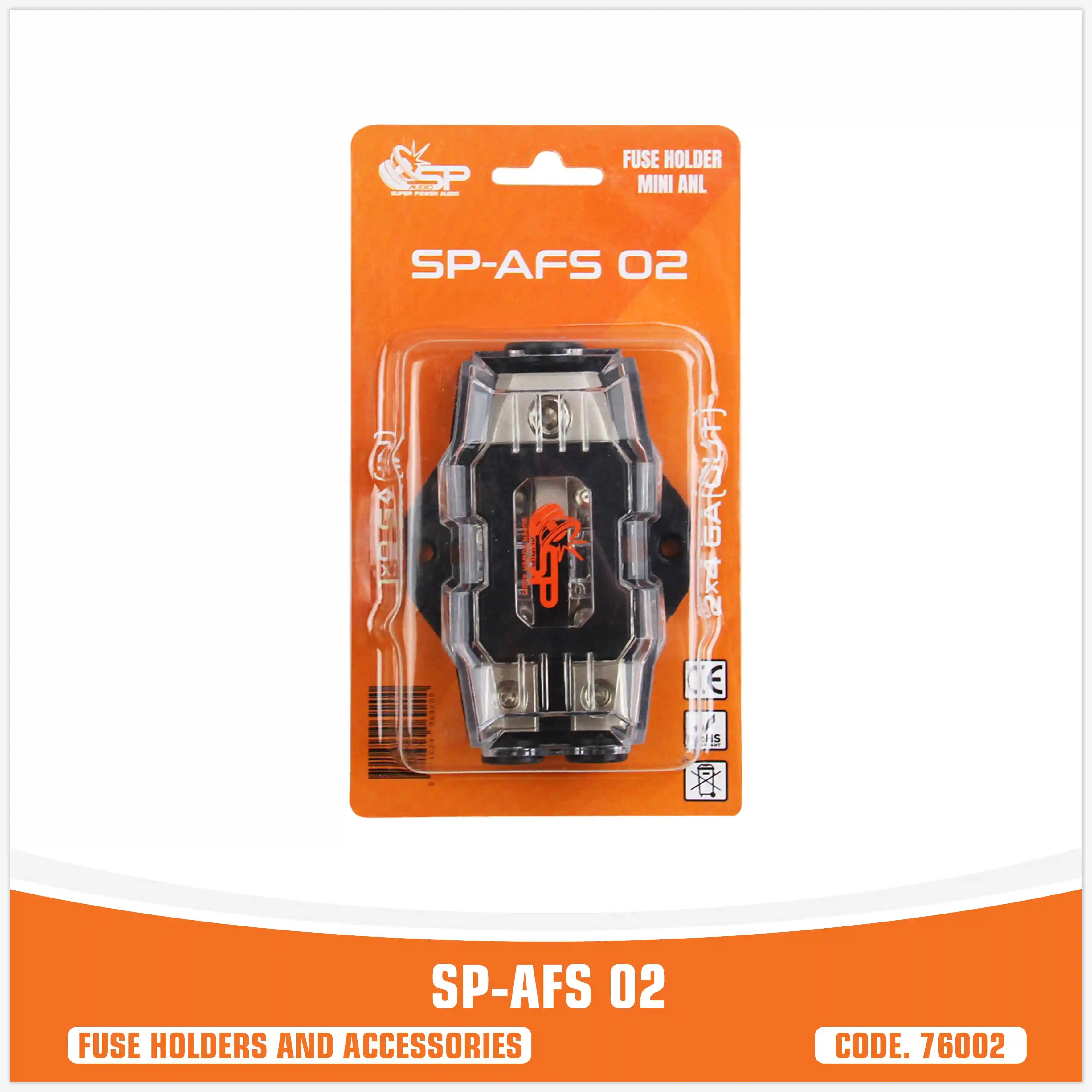 SP AFS 02 FUSEHOLDER MINI ANL 1x0Ga IN + 2x4 GA OUT