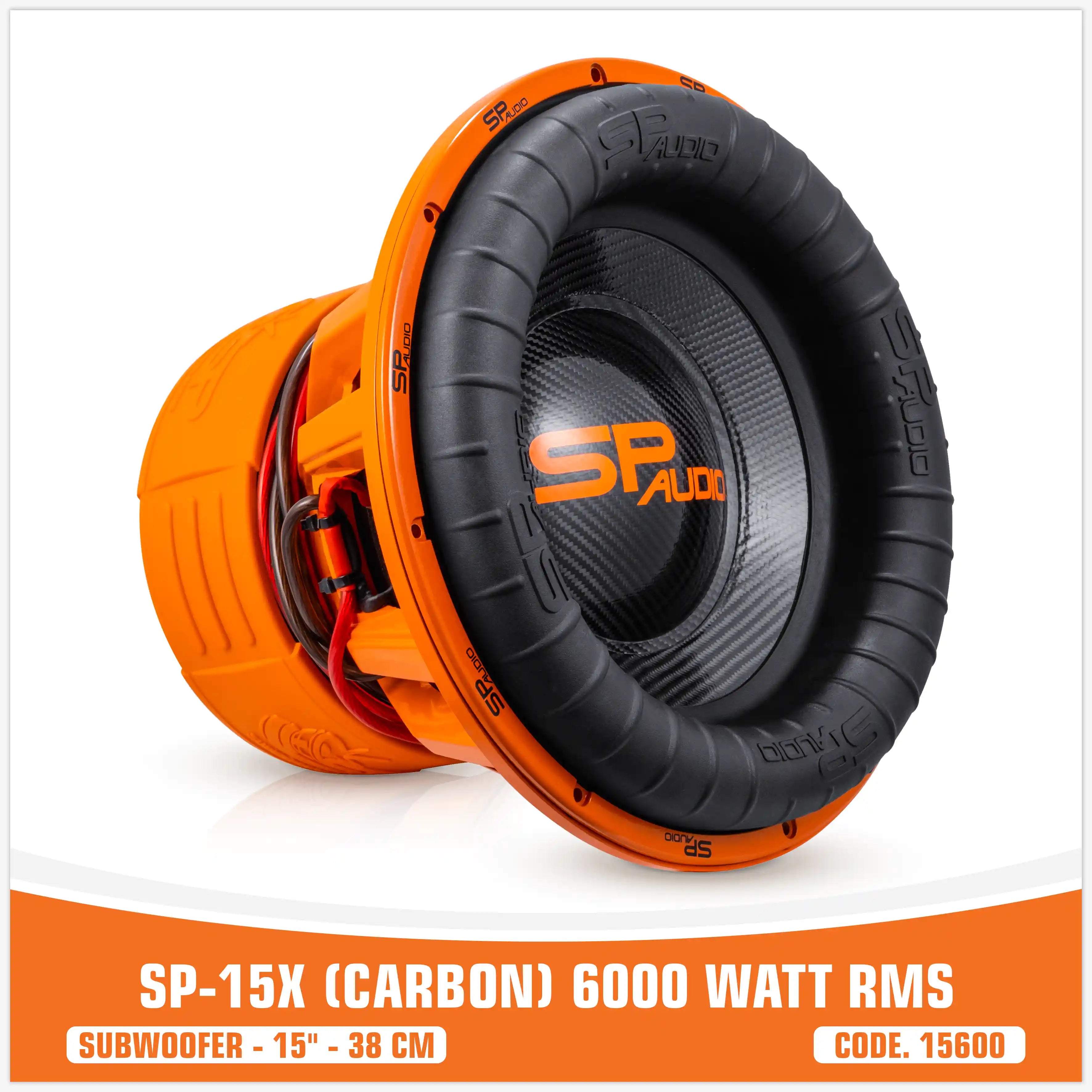 SP15X SUBWOOFER FIBRA DI CARBONIO 15"/38 CM 6000W RMS (PREZZO UNITARIO)