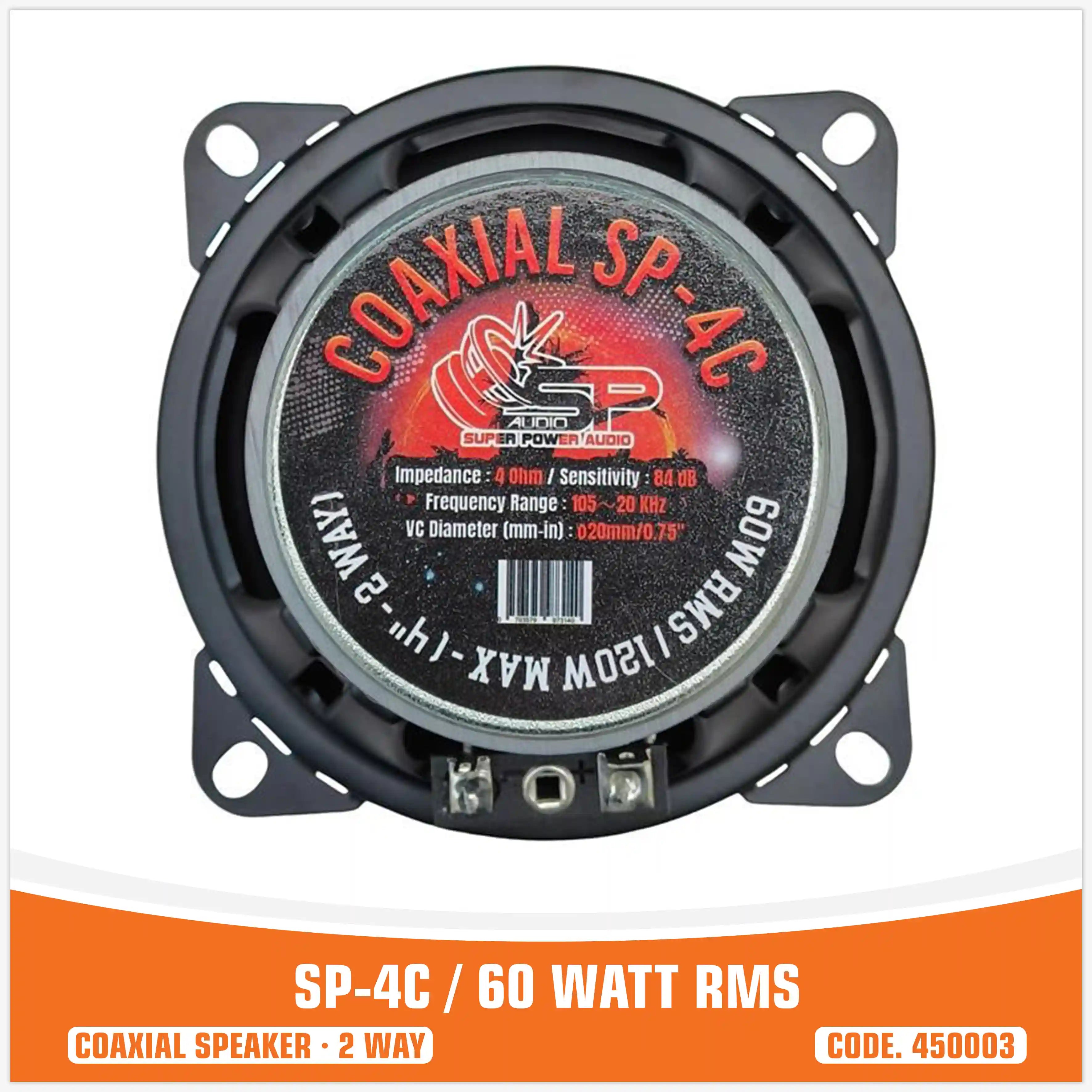 SP 4C COAXIAL SPEAKERS 4"/10CM (PAIR PRICE)