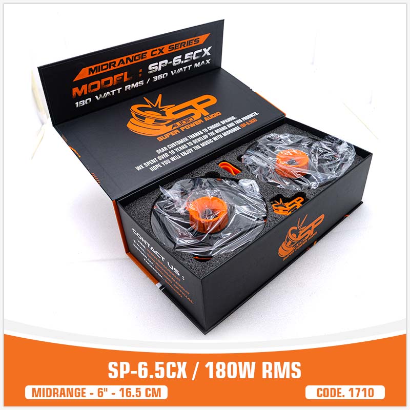 SP 6.5CM HAUT-PARLEUR BAS MEDIUM LE MEILLEUR VENDEUR 6,5"/16,5CM 100W RMS (PRIX DE LA PAIRE)