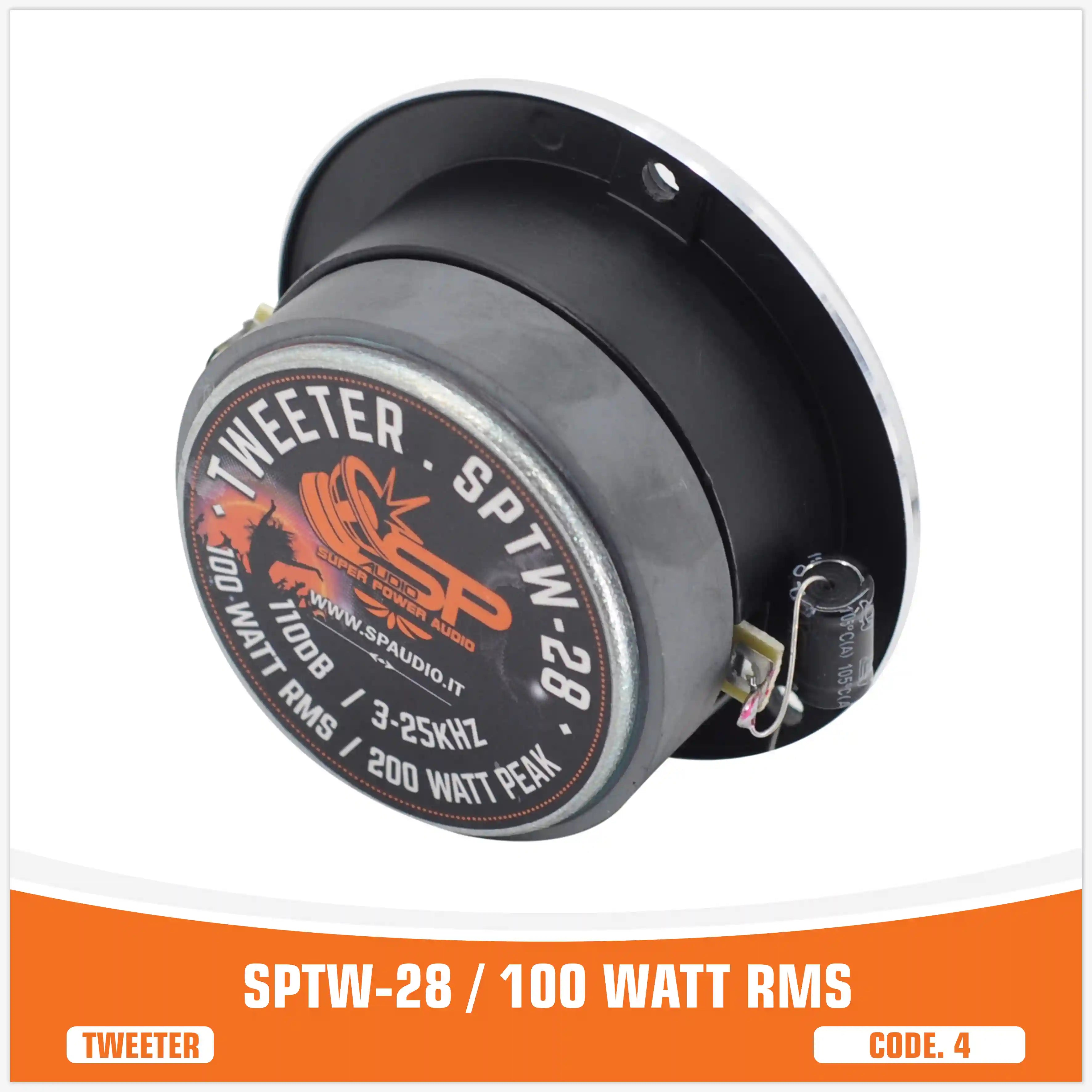 SP TW 28 BULLET TWEETER 100W RMS (PAIR PRICE)