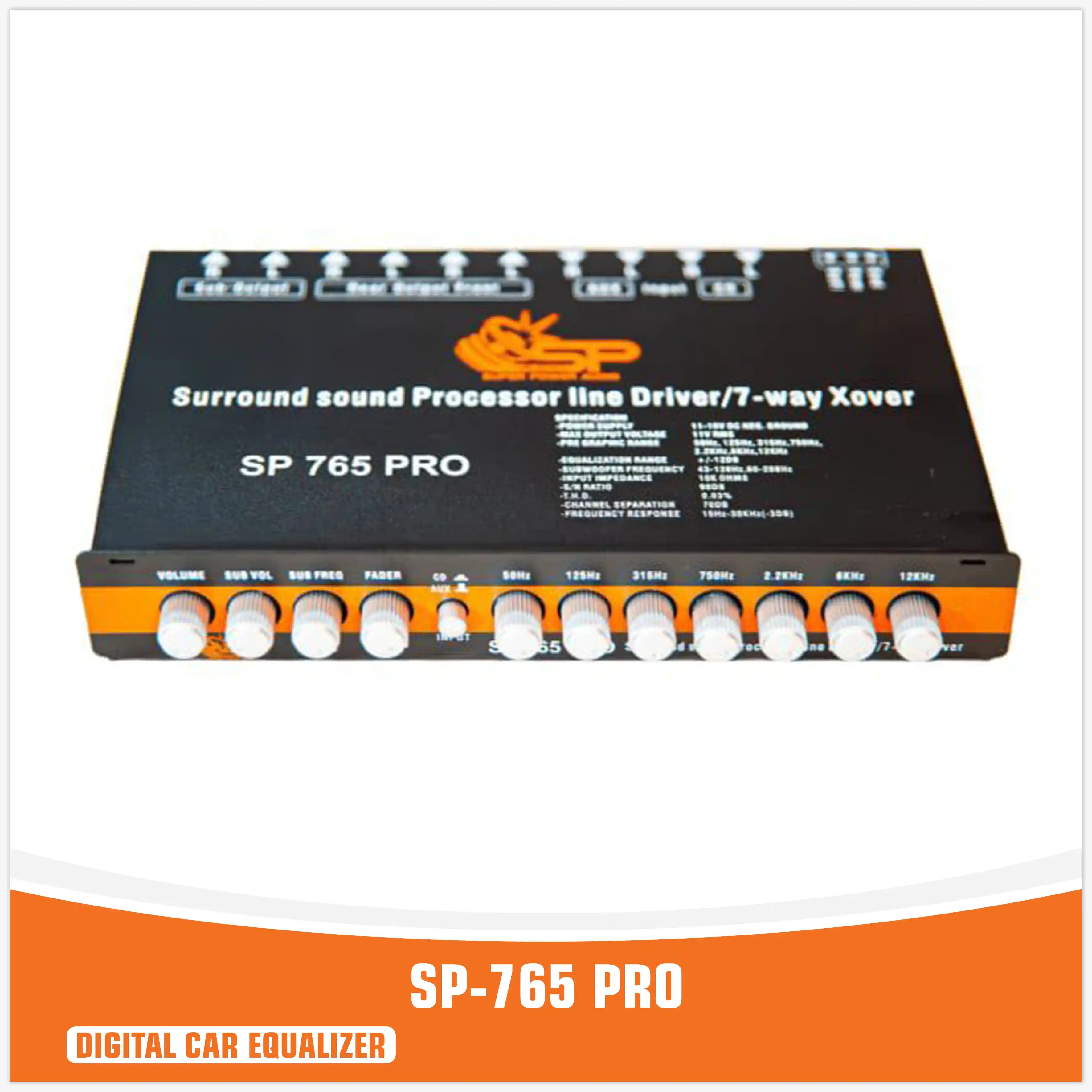 SP-765 PRO - DIGITAL EQUALIZER PROCESSOR