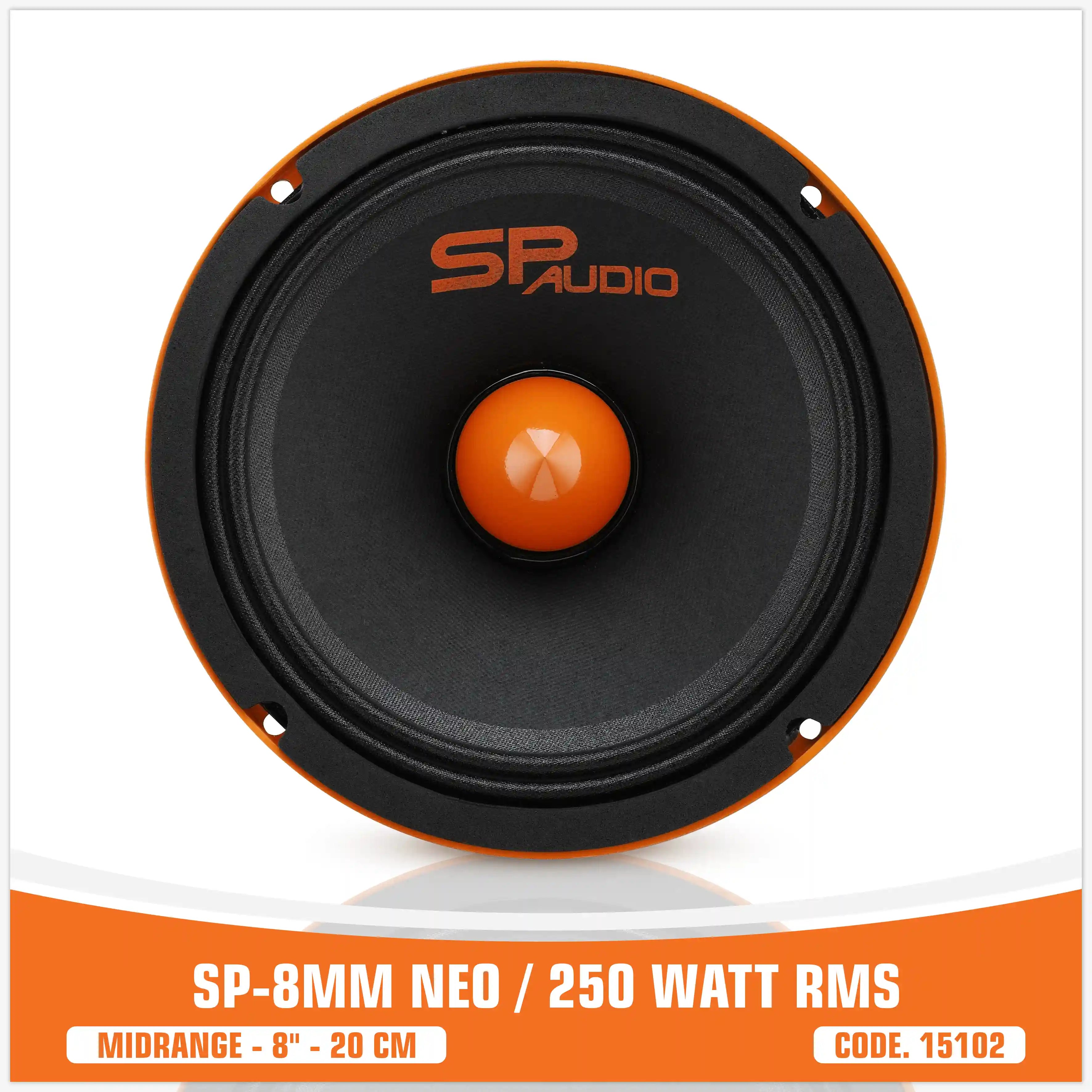 SP 8MM NEO MIDRANGE ESTREMO8"/20CM MAGNETE NEODIMIO 250W RMS (PREZZO UNITARIO)