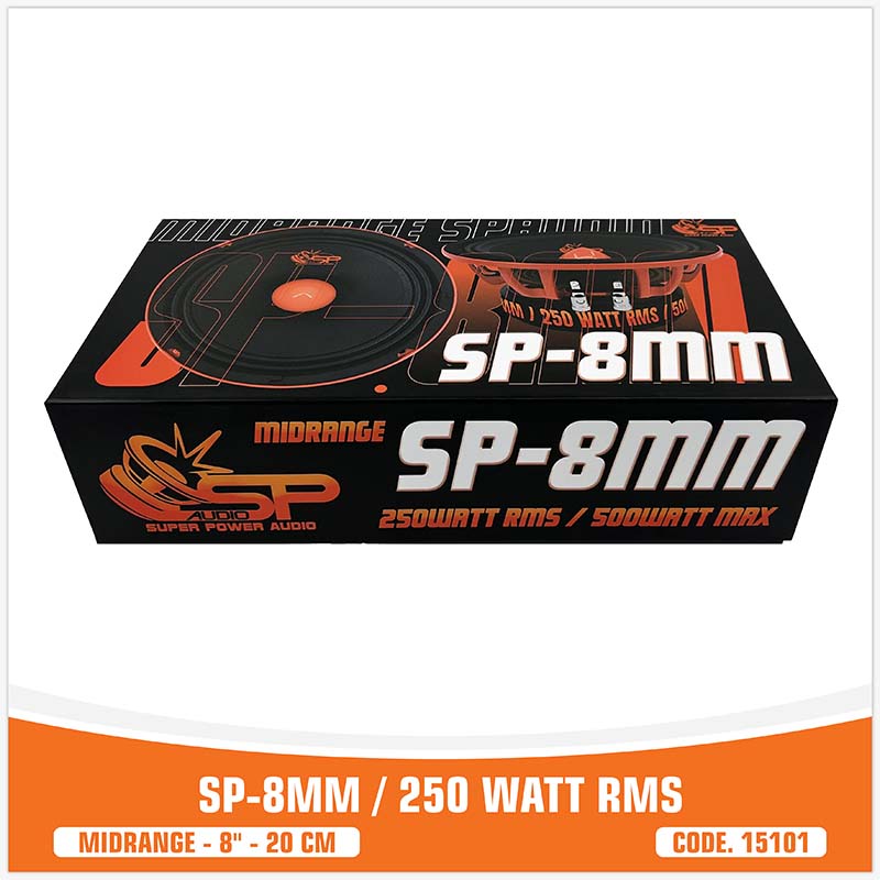 SP 8MM MIDRANGE EXTREME 8"/20CM 250W RMS (PREZZO PER COPPIA)