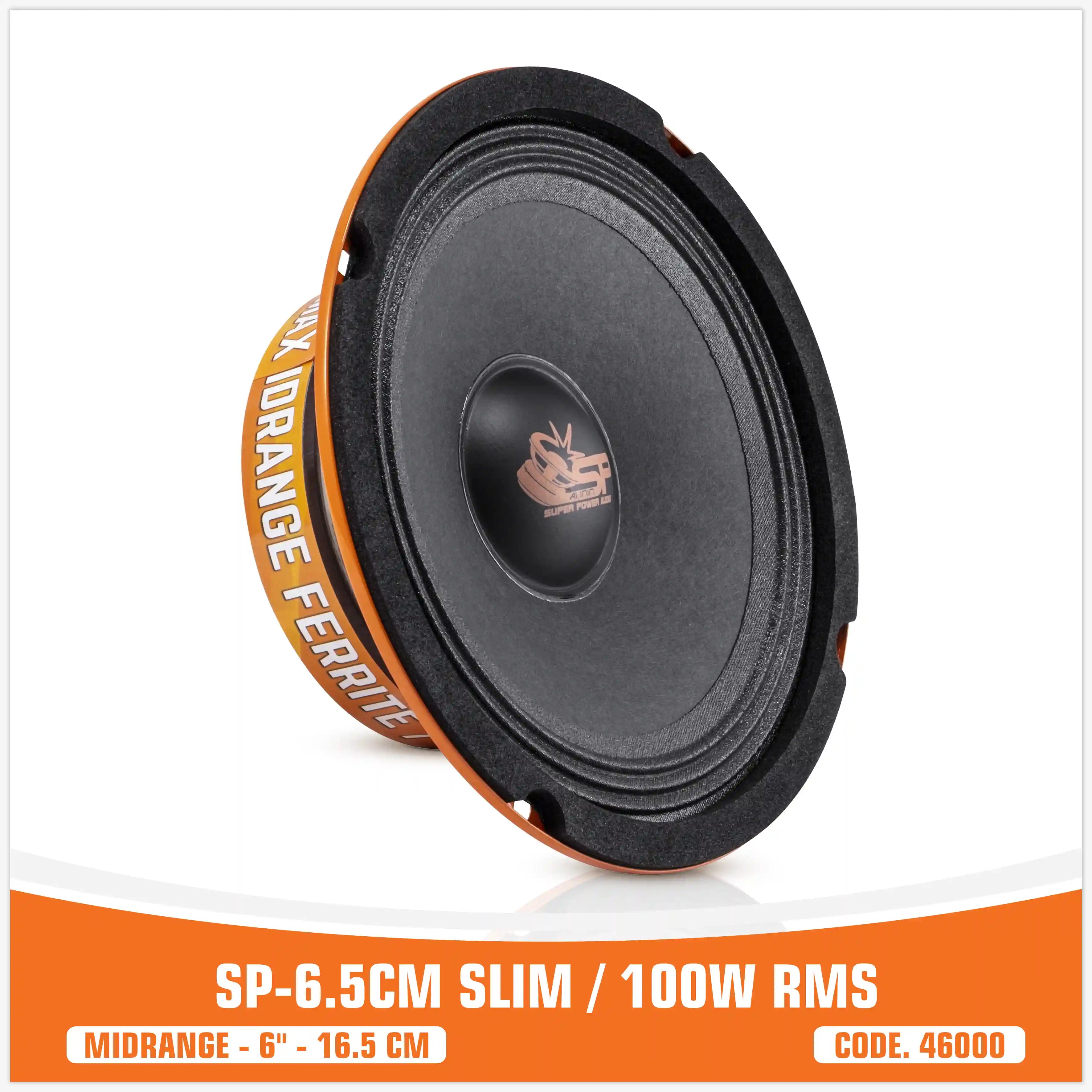 SP 6.5CM SLIM MIDRANGE SUPER SLIM 6,5"/16,5CM 100W RMS (PAIR PRICE)