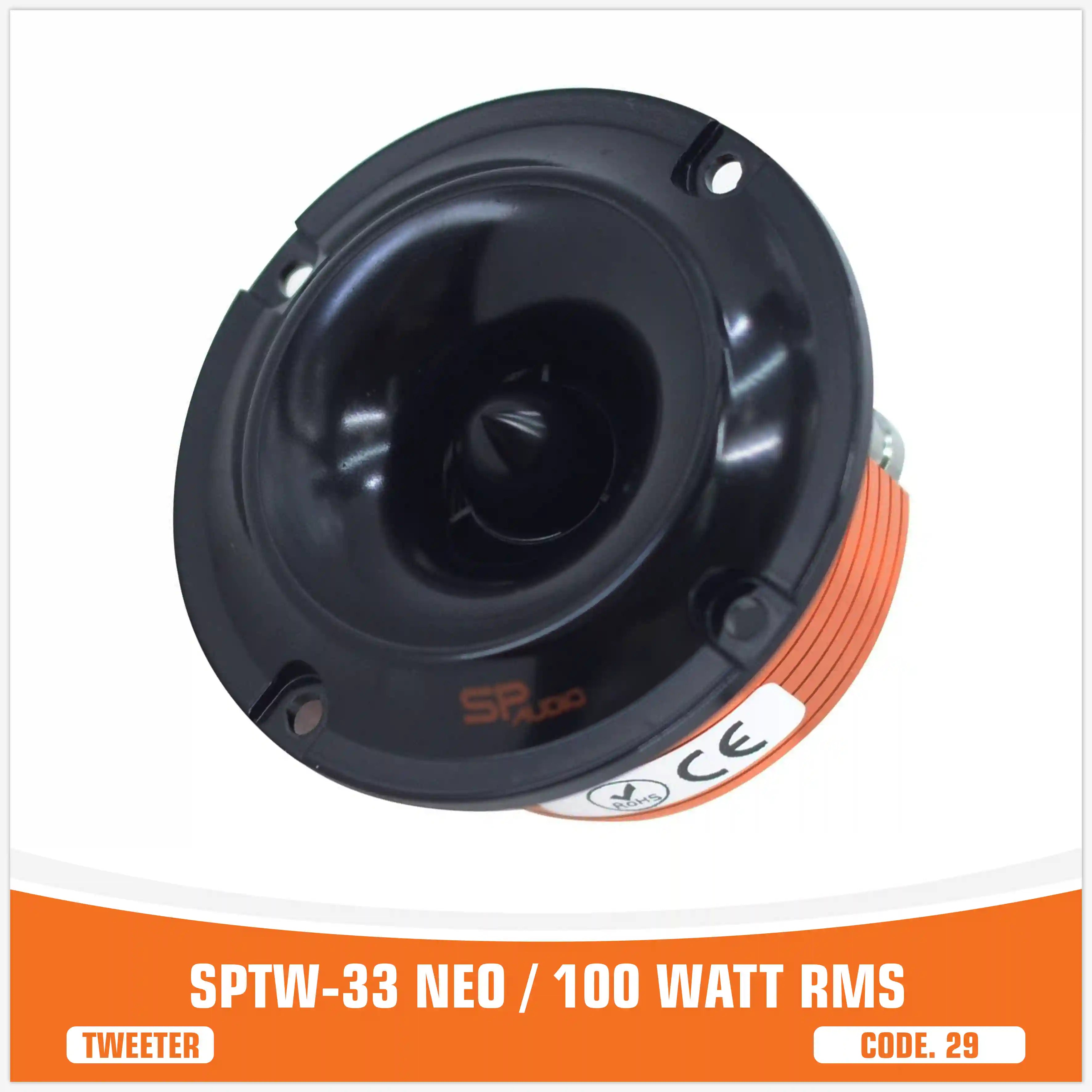 SP TW 33 NEO BULLET TWEETER NEO MAGNET 100W RMS (UNIT PRICE)