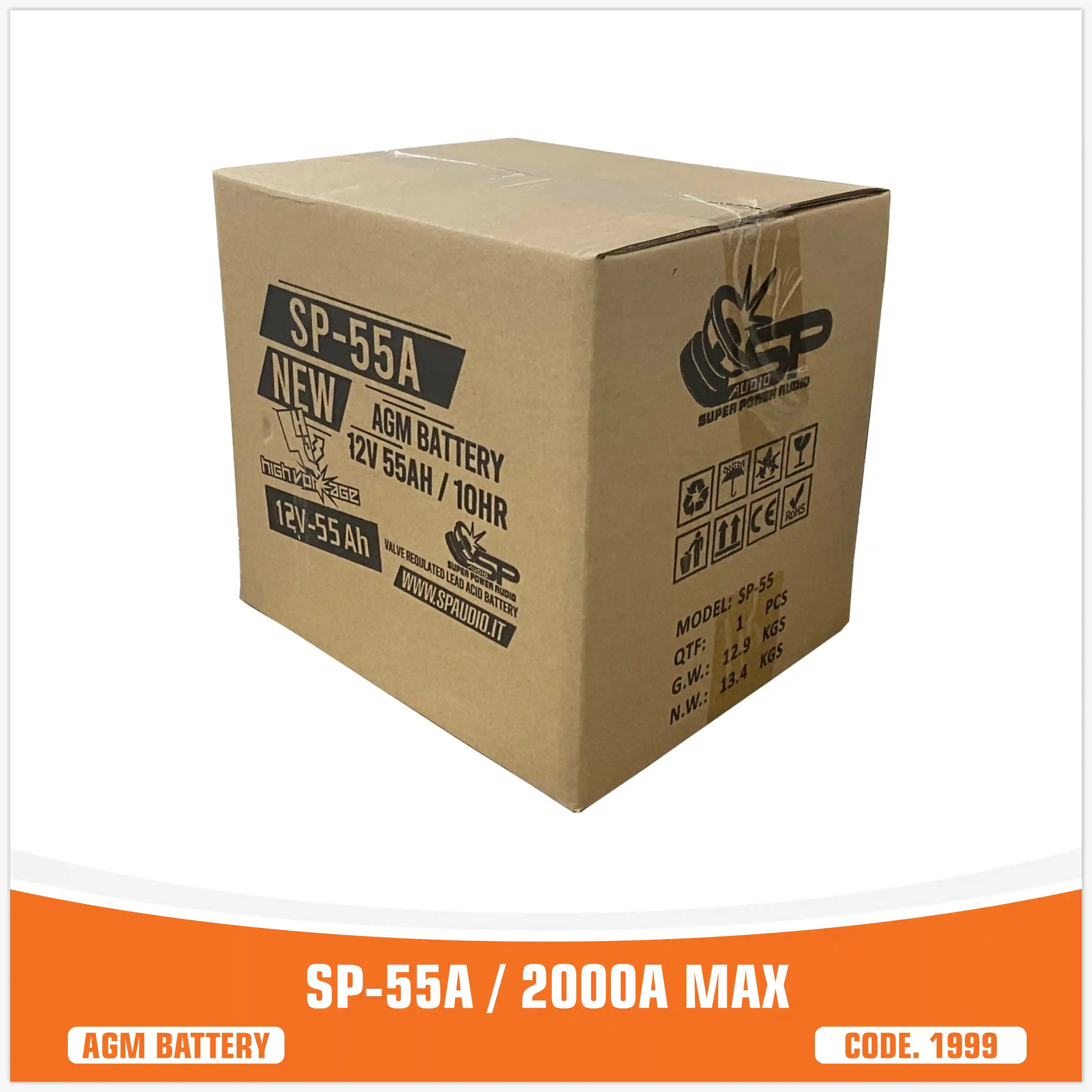 SP 55A AGM BATTERIA LUNGA DURATA (PREZZO UNITARIO)