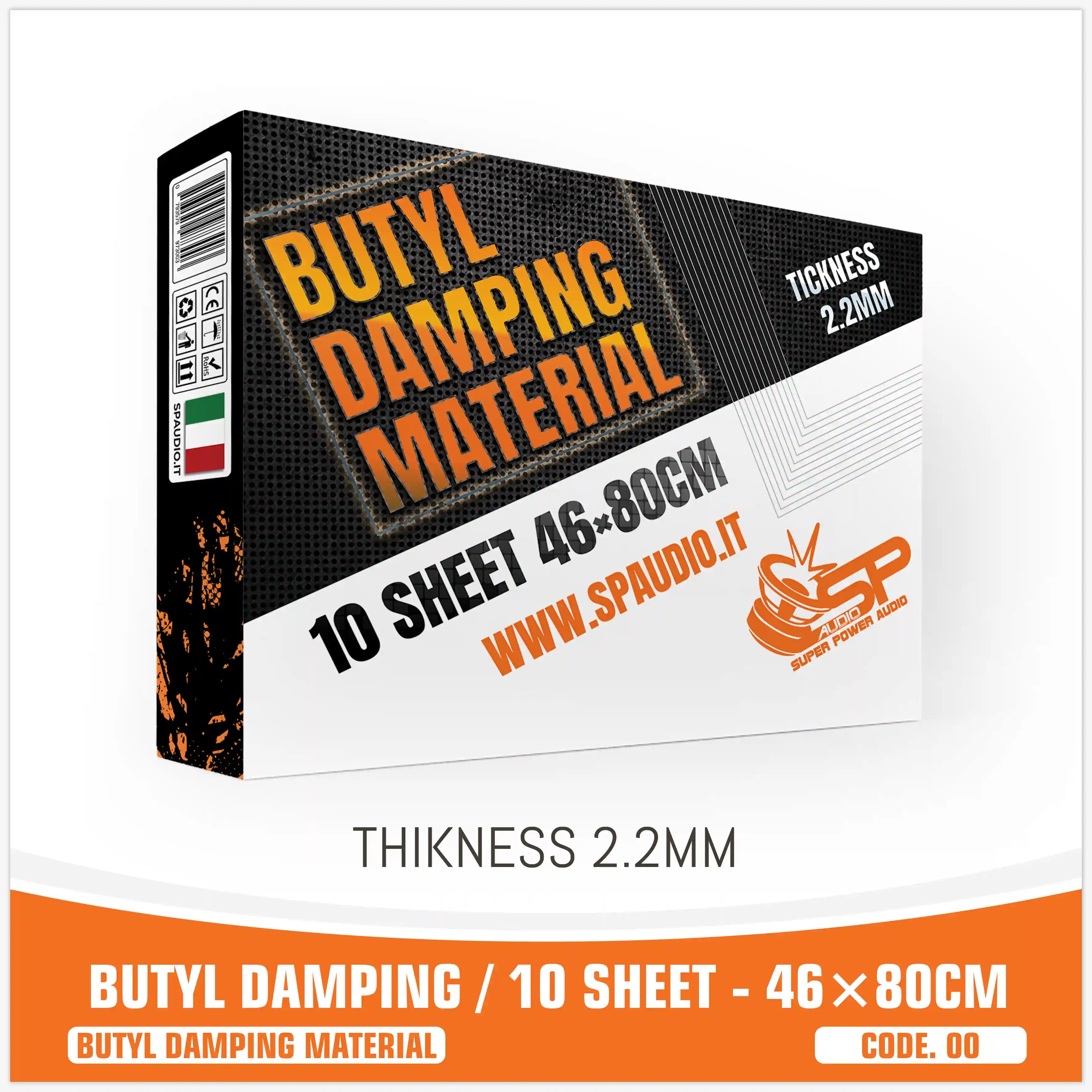 MATERIALE BUTILICO 10 FOGLI NOVITÀ - SPESSORE 2,2 mm