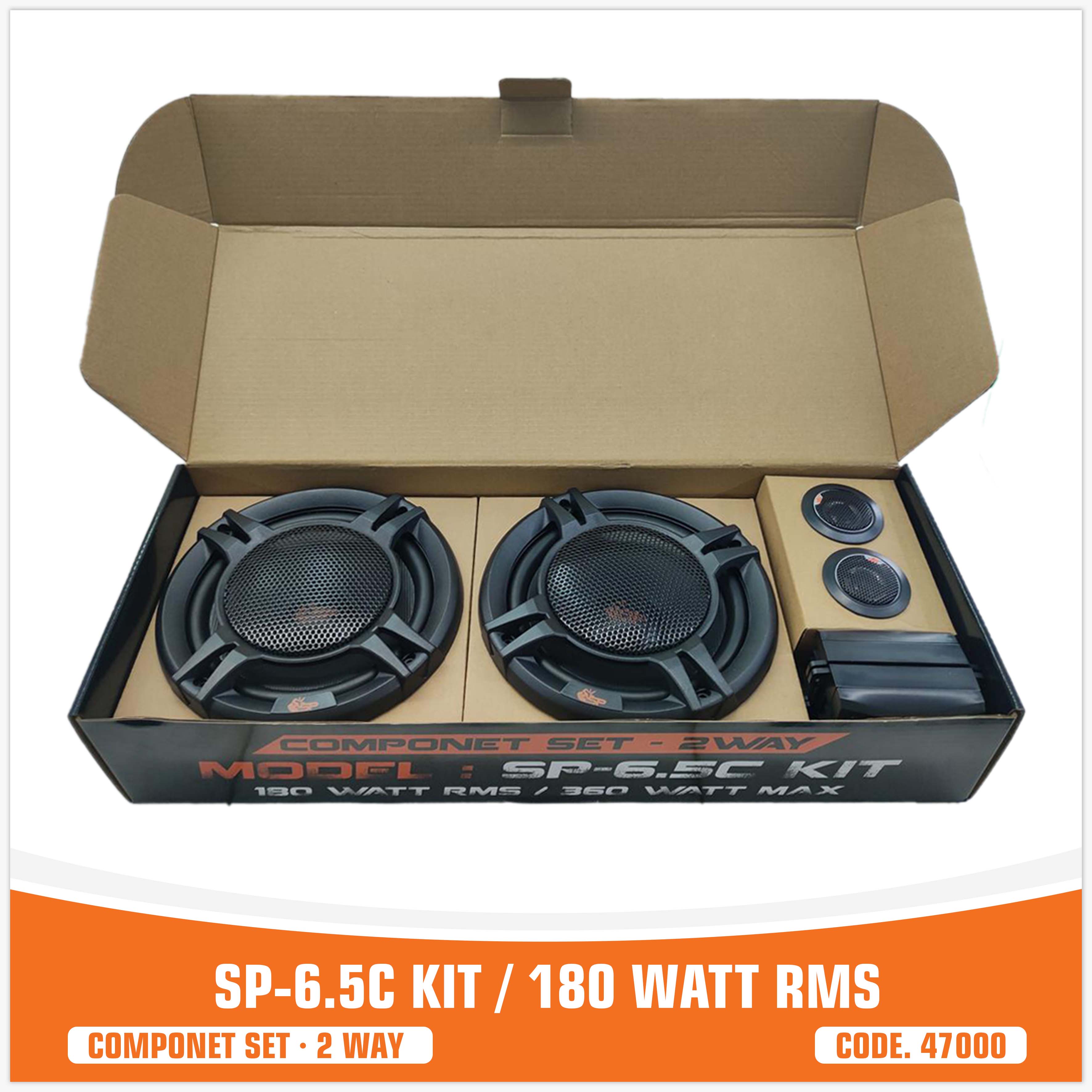 SP 6.5C 2 VOIES 2 HAUT-PARLEUR +2 TW + 2 CROSS (PRIX DU KIT)