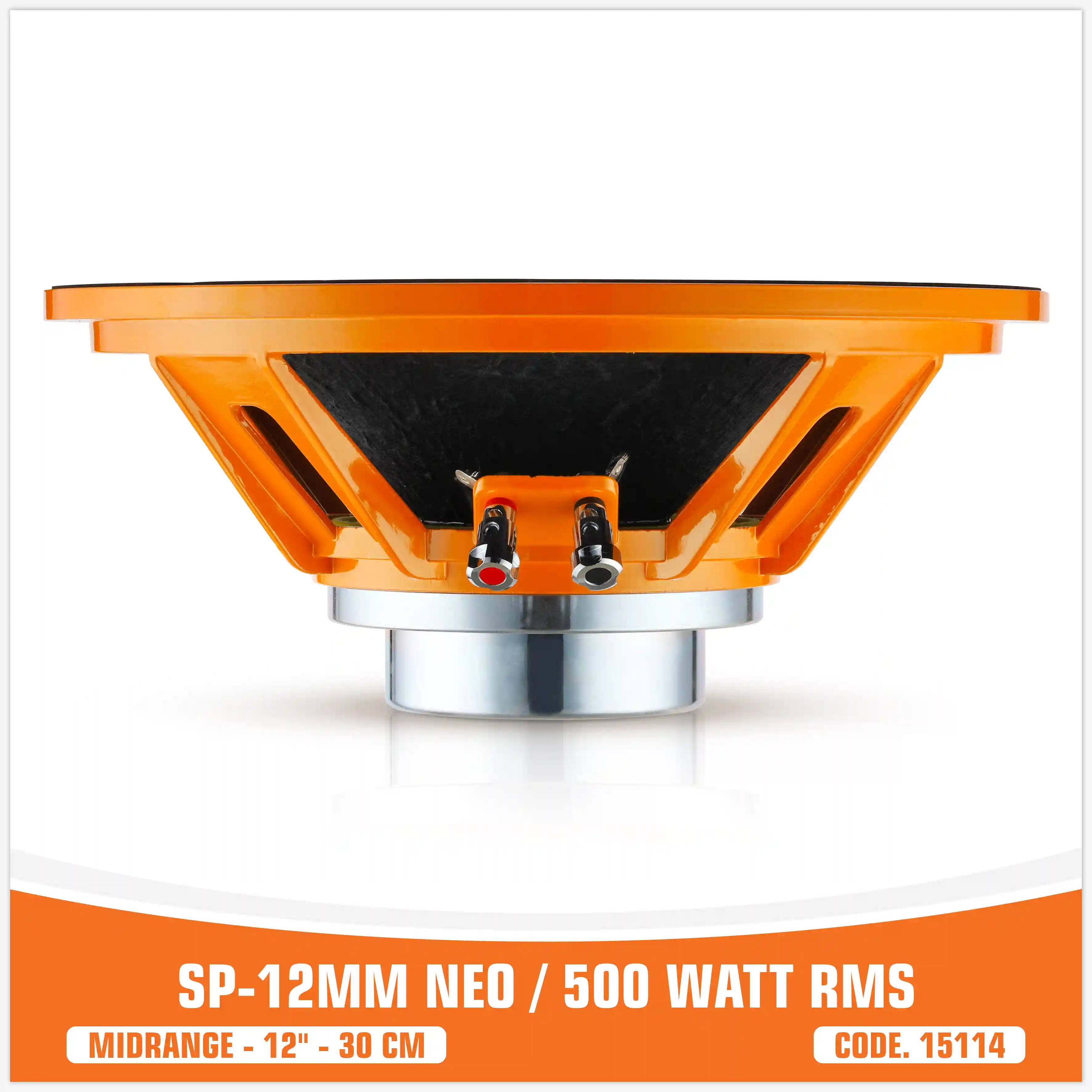 SP 12MM NEO MEDIO RANGO EXTREMO 12"/30CM NEO MAGNÉTICO 500W RMS (PRECIO UNITARIO)