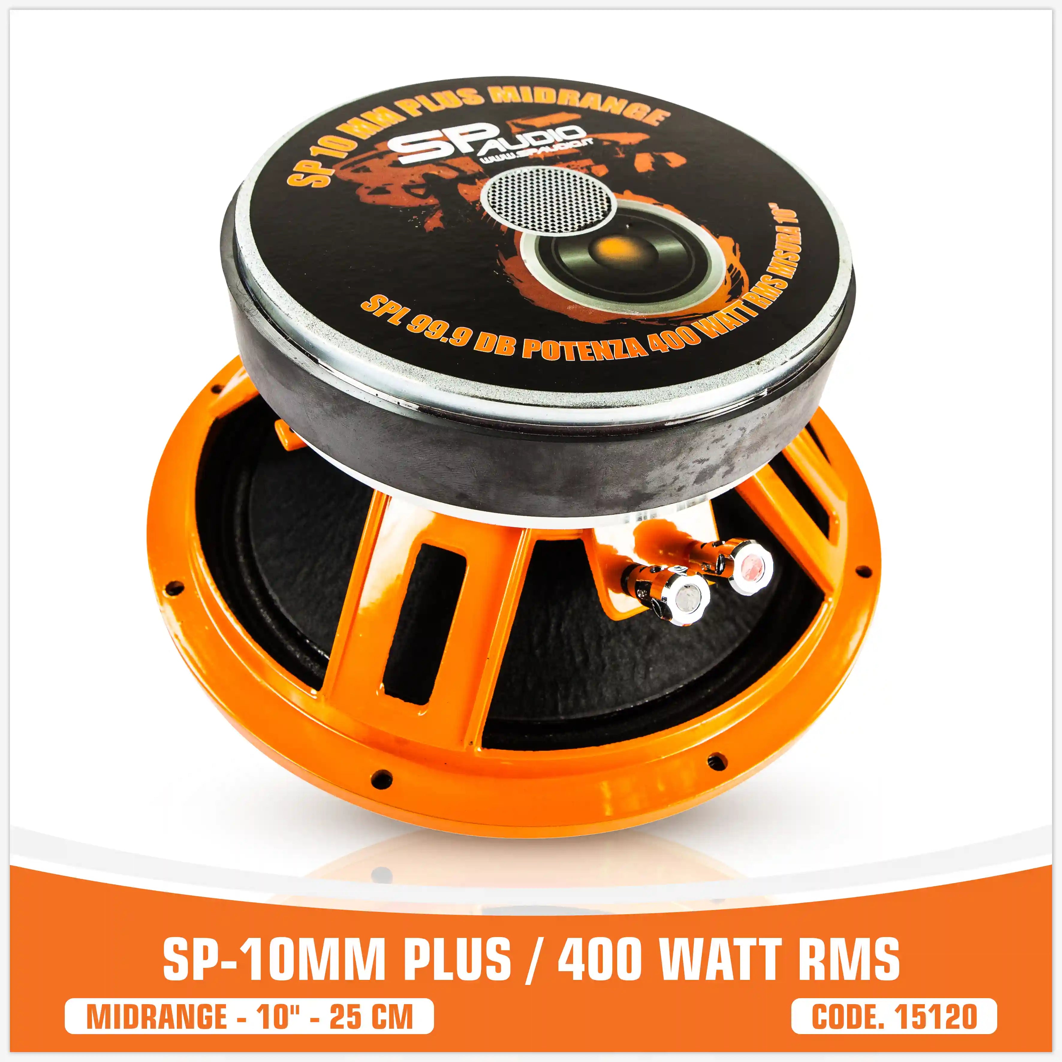 SP 10MM PLUS MEDIO RANGO EXTREMO 10"/25CM MODELO GRANDE 400W RMS (PRECIO UNITARIO)