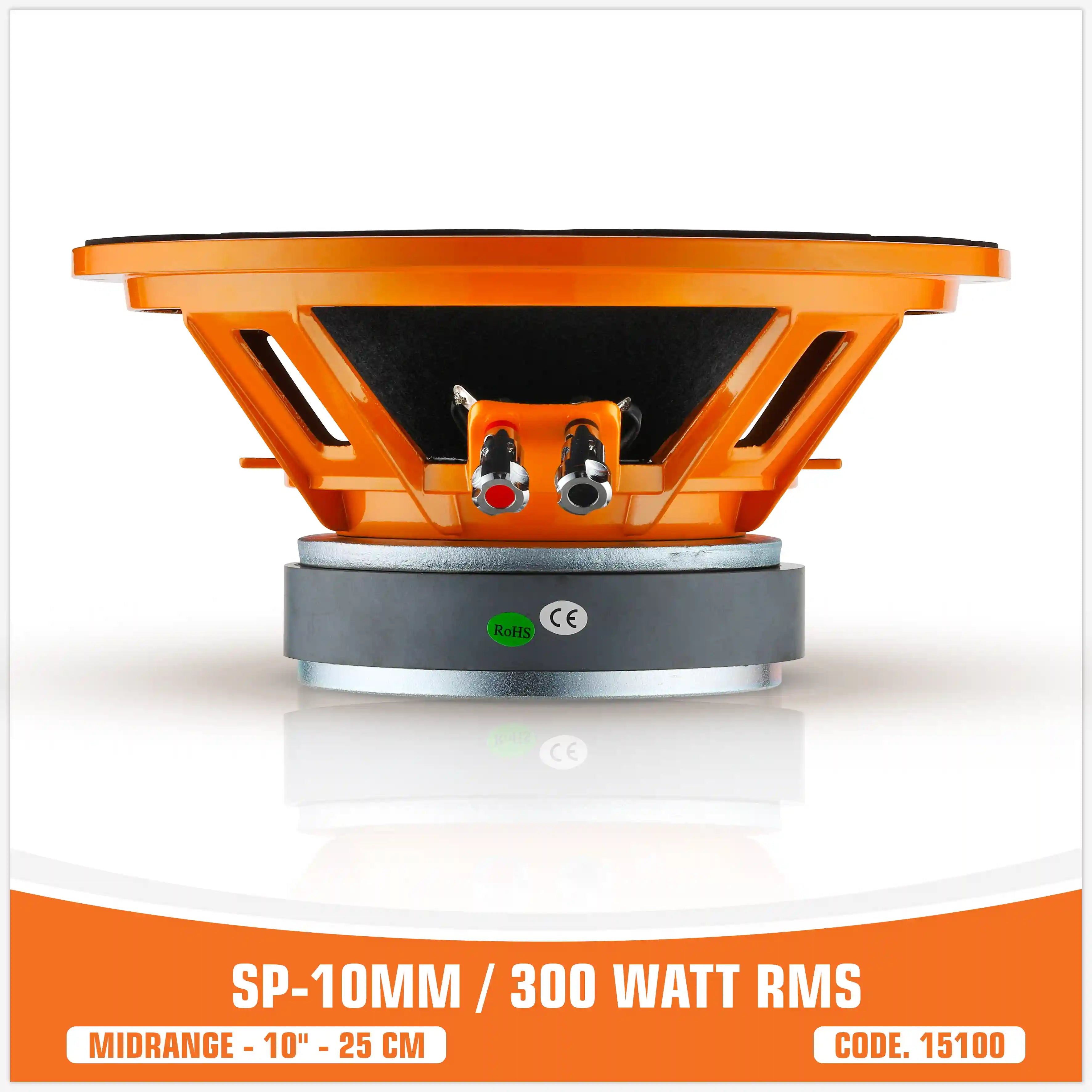 SP 10MM MEDIO RANGO EXTREMO 10"/25CM 300W RMS (PRECIO UNITARIO)