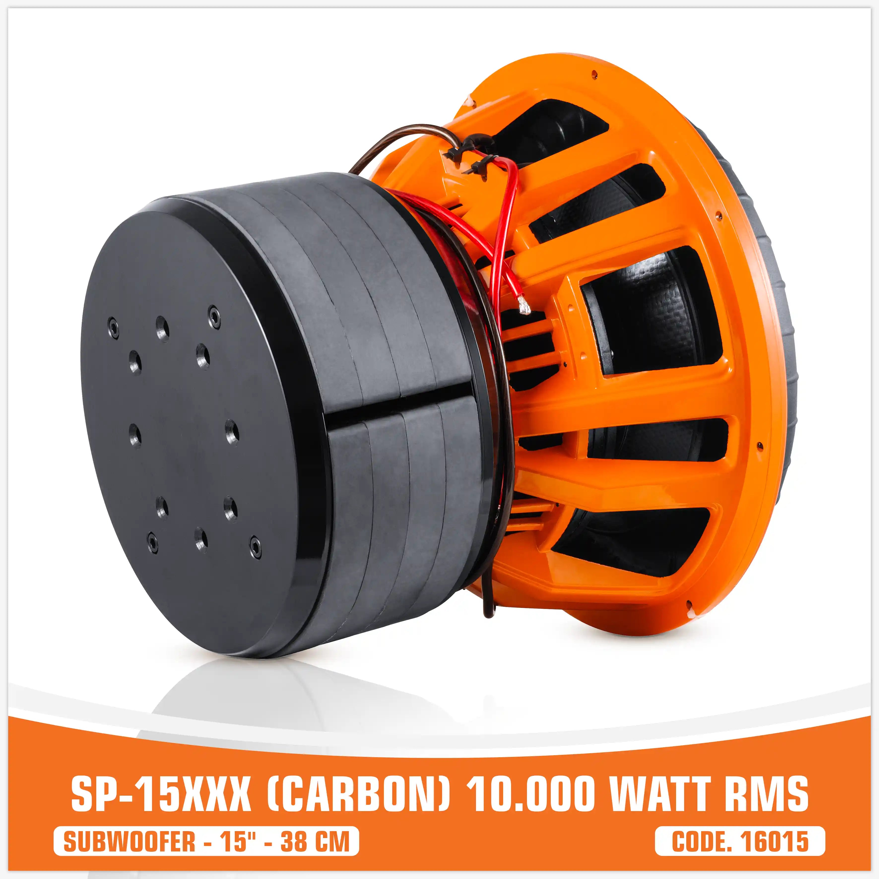 SP 15XXX CARBON FIBERS SUBWOOFER 15"/38CM 10000W RMS (UNIT PRICE)