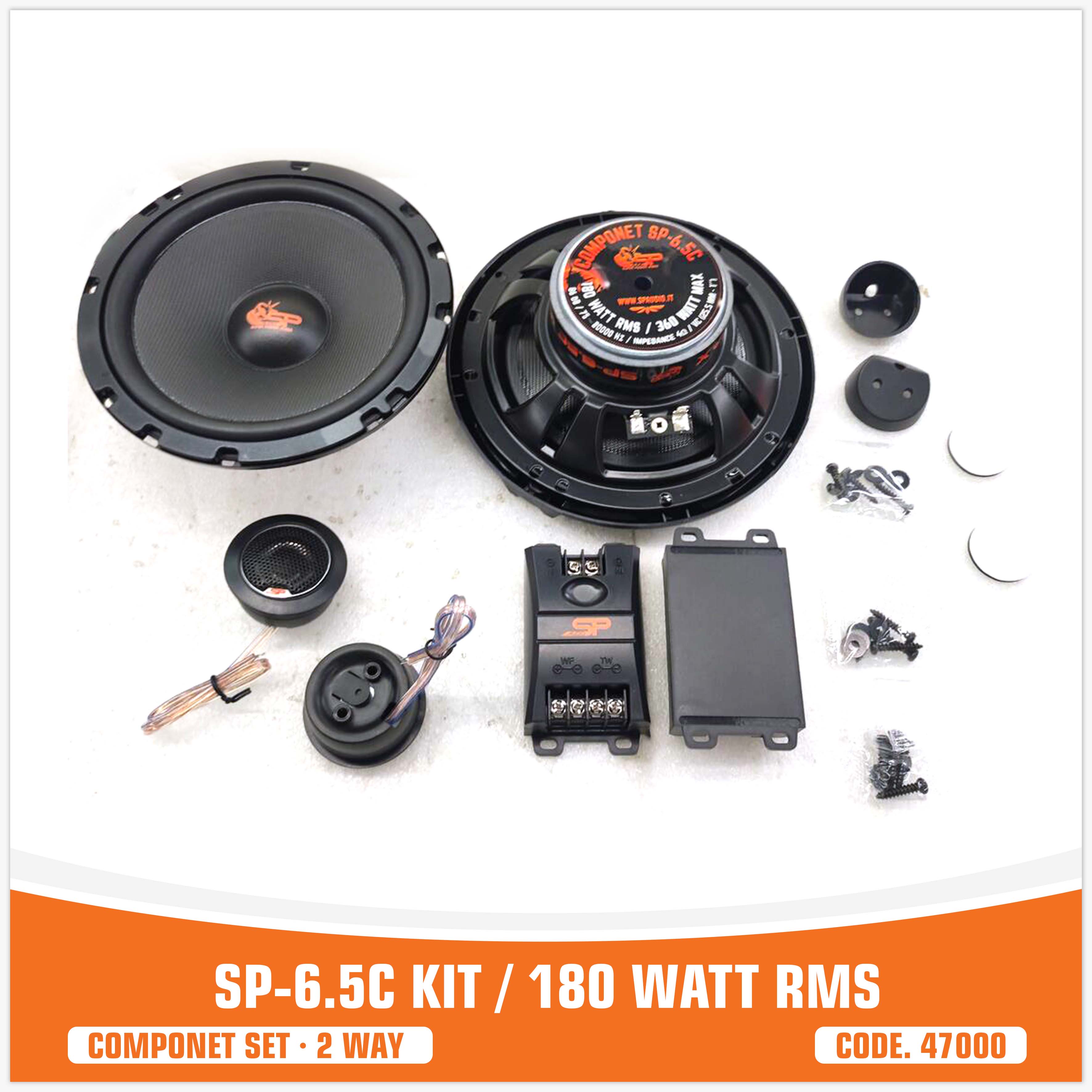 SP 6.5C 2 VOIES 2 HAUT-PARLEUR +2 TW + 2 CROSS (PRIX DU KIT)