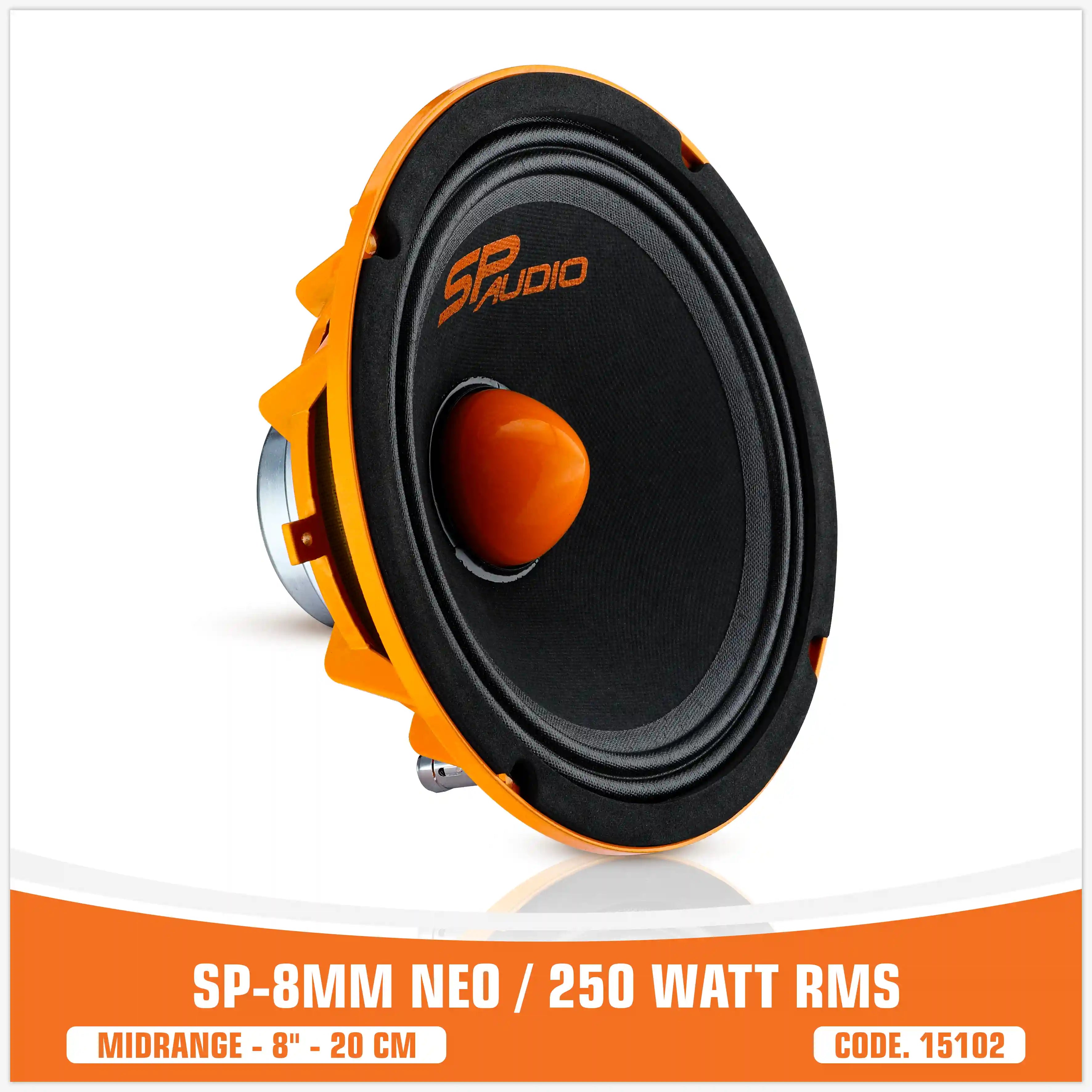 SP 8MM NEO MIDRANGE ESTREMO8"/20CM MAGNETE NEODIMIO 250W RMS (PREZZO UNITARIO)