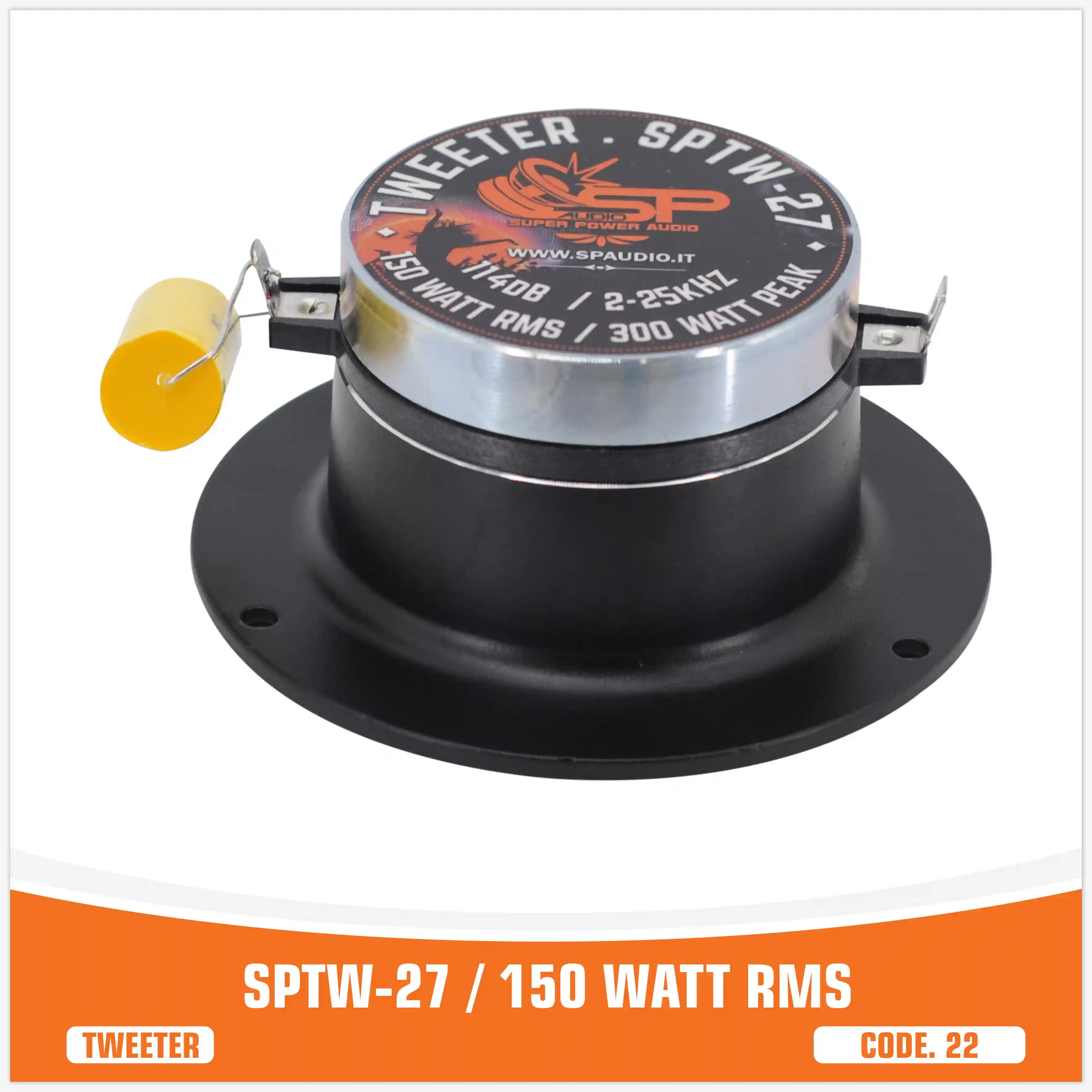 SP TW 27 BULLET TWEETER NEO MAGNET 150W RMS (PAIR PRICE)