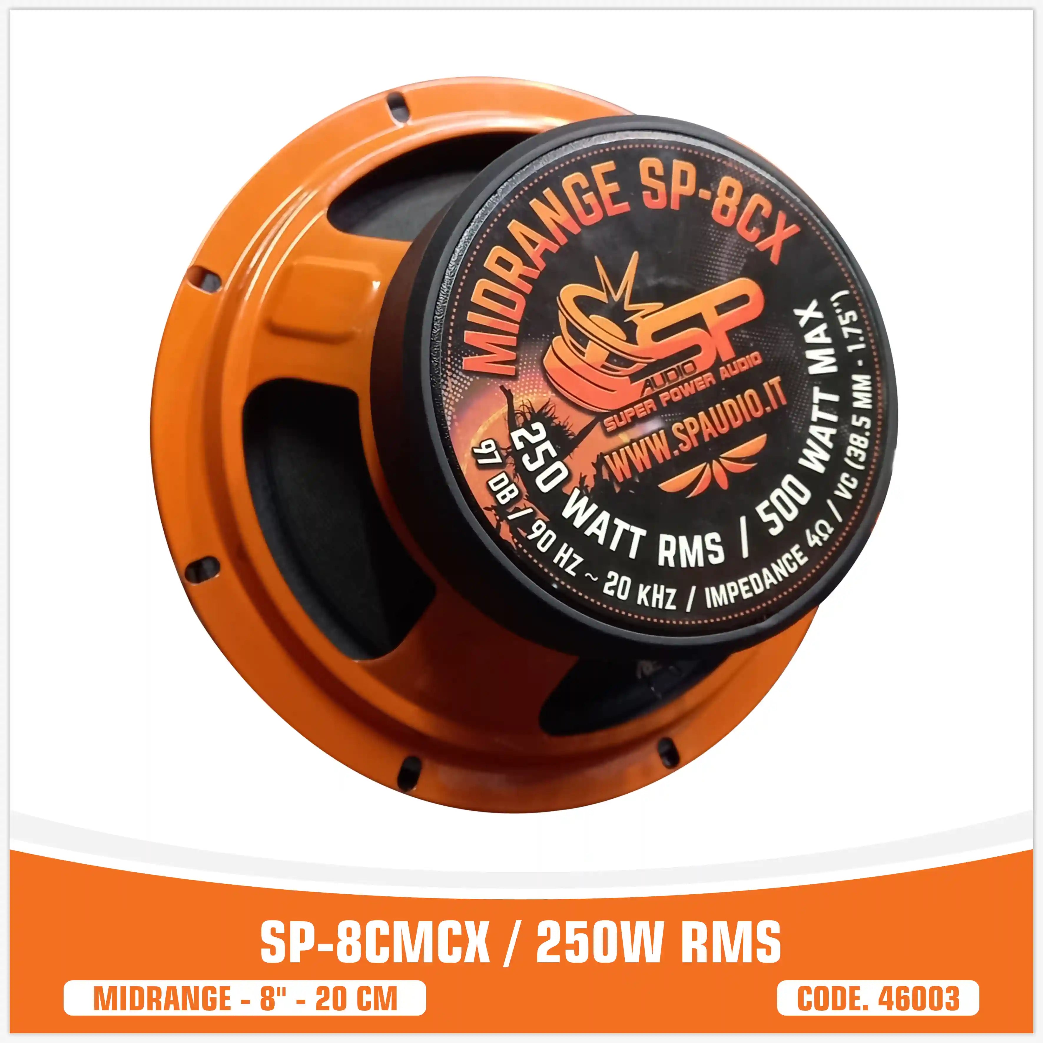 SP8CM CX COAXIAL MIDRANGE WITH TWEETER 8"/20CM 250W RMS (PAIR PRICE)
