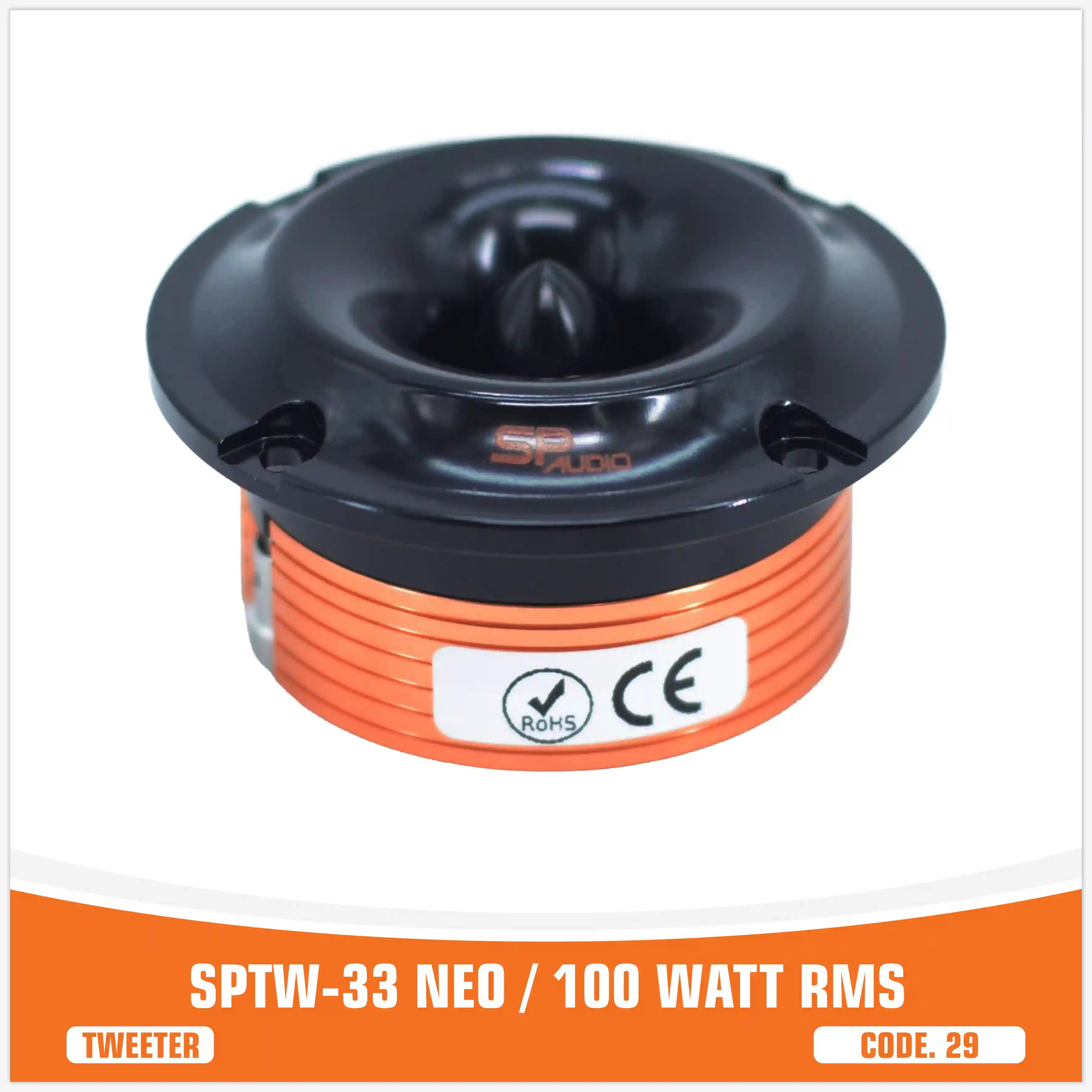 SP TW 33 NEO BULLET TWEETER NEO MAGNET 100W RMS (UNIT PRICE)