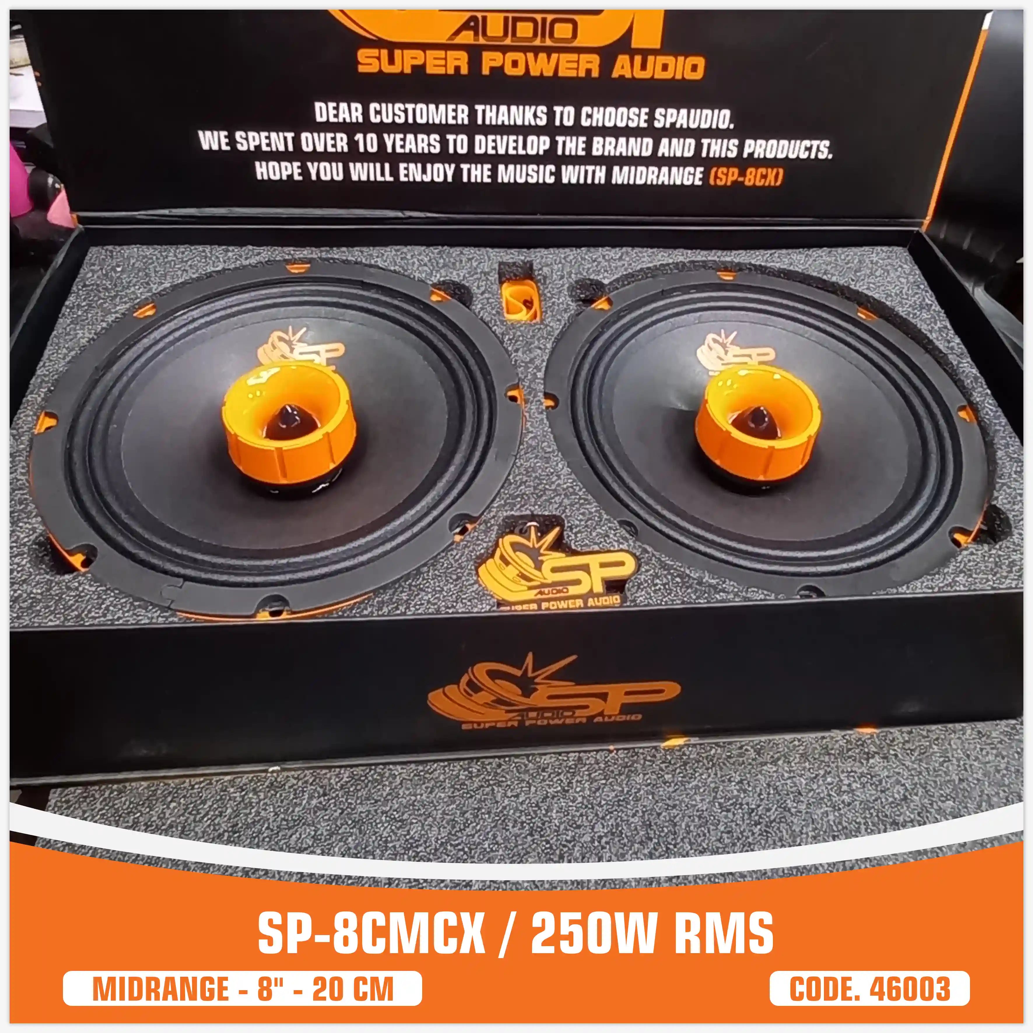 SP8CM CX COAXIAL MIDRANGE WITH TWEETER 8"/20CM 250W RMS (PAIR PRICE)