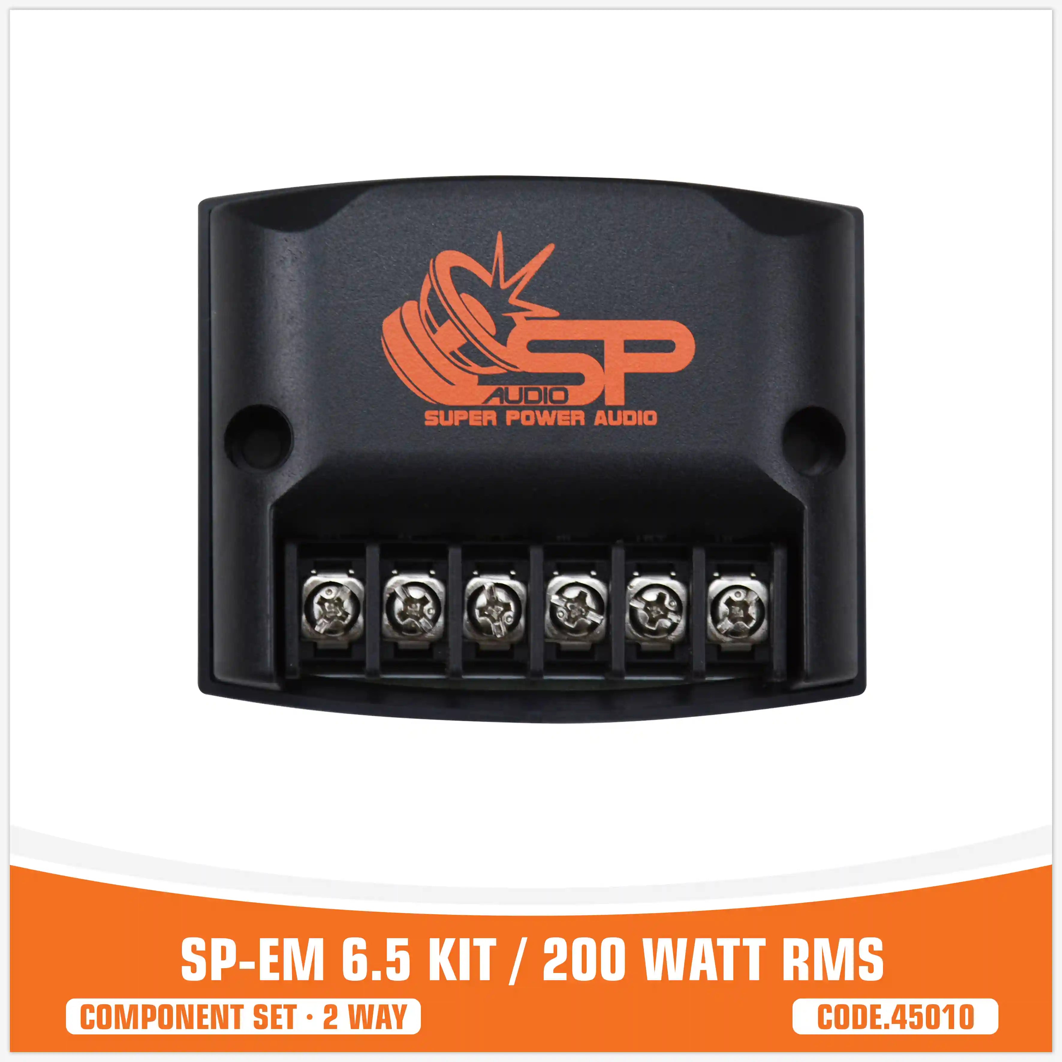 SP EM 6.5KIT 2 VÍAS 2 WOOFER +2 TW + 2 CROSS 200W RMS (PRECIO KIT)