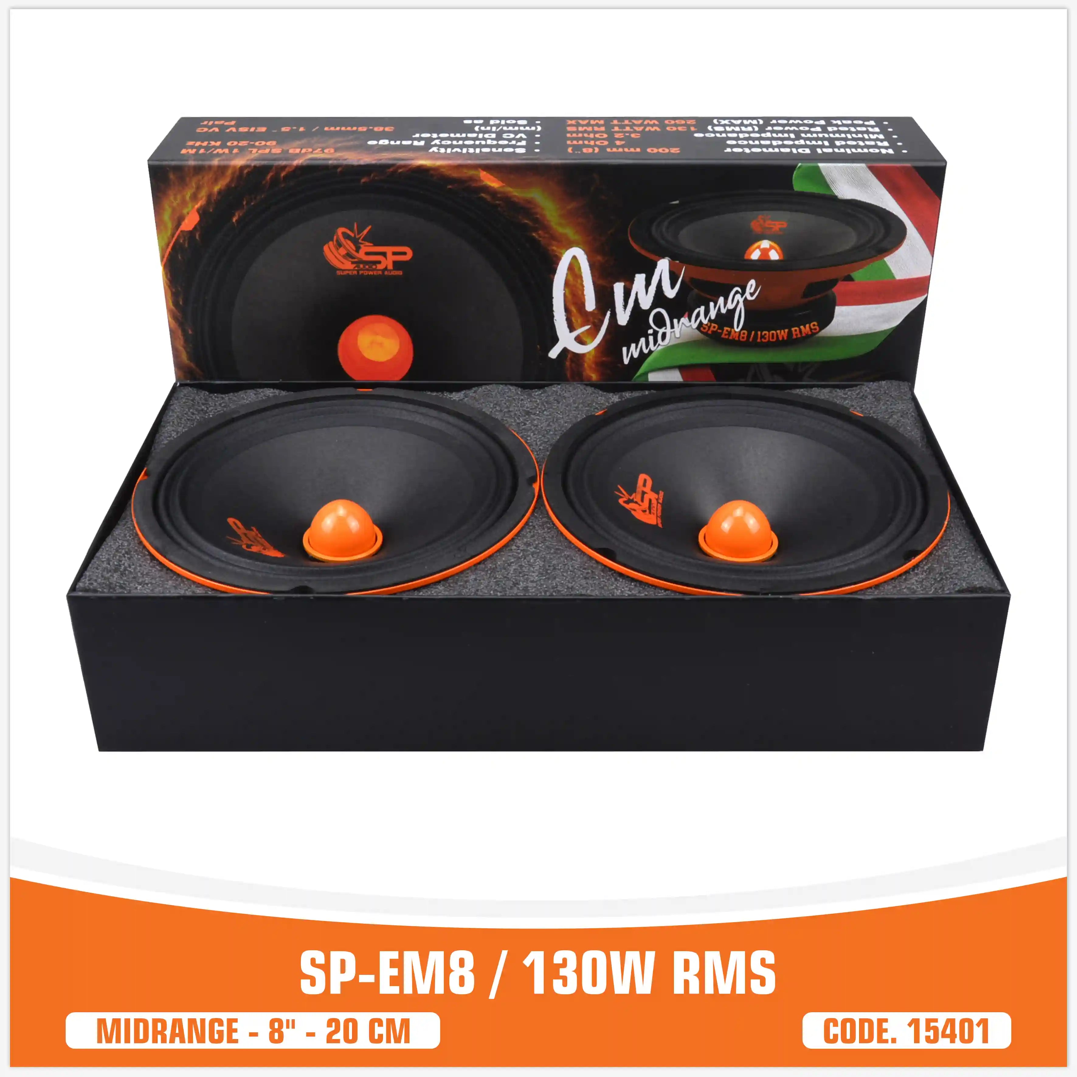 (قیمت جفت) (130W RMS) (SP-8EM میدرنج)