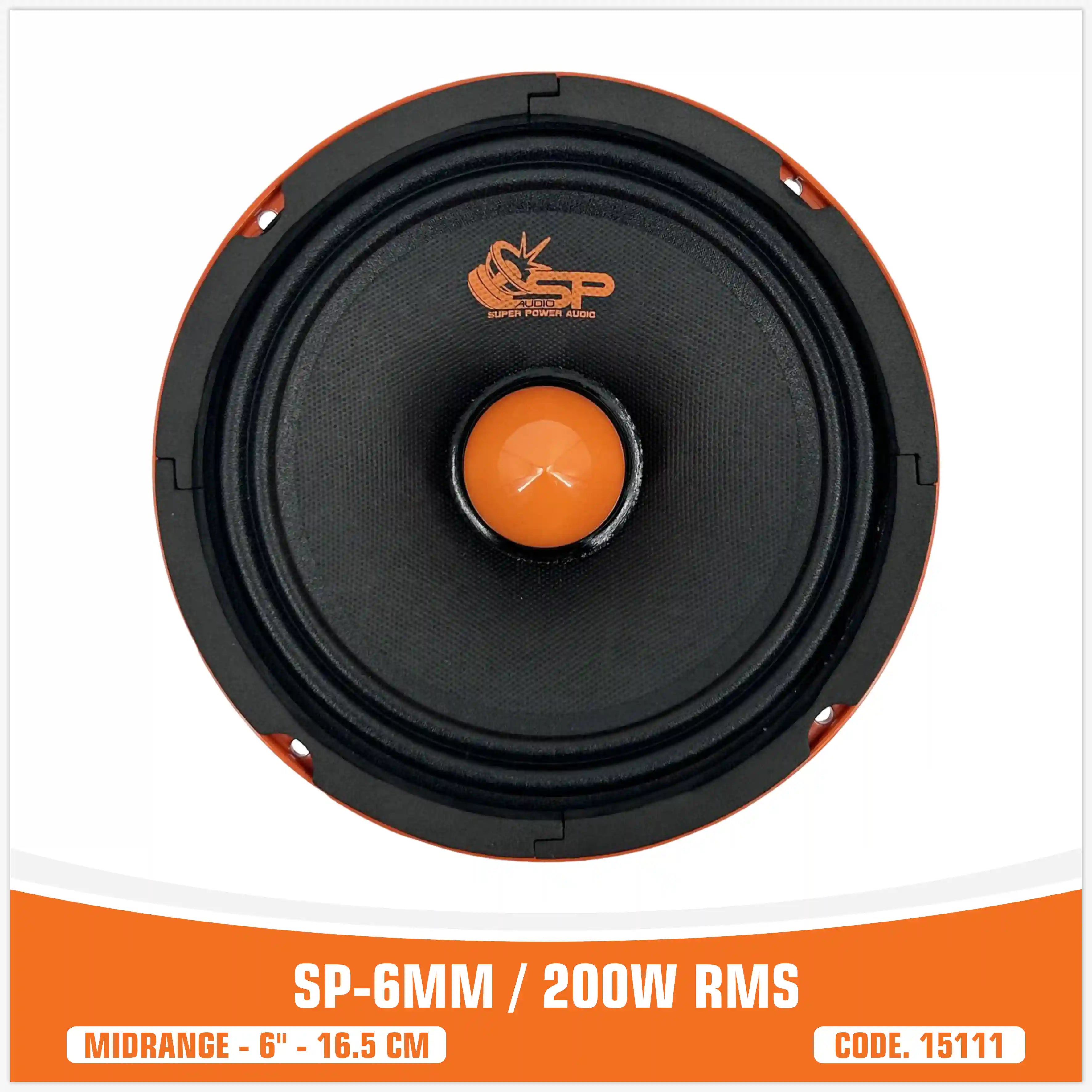 SP 8MM HAUT-PARLEUR BAS MEDIUM EXTRÊME 6,5"/16,5CM 200W RMS (PRIX DE LA PAIRE)