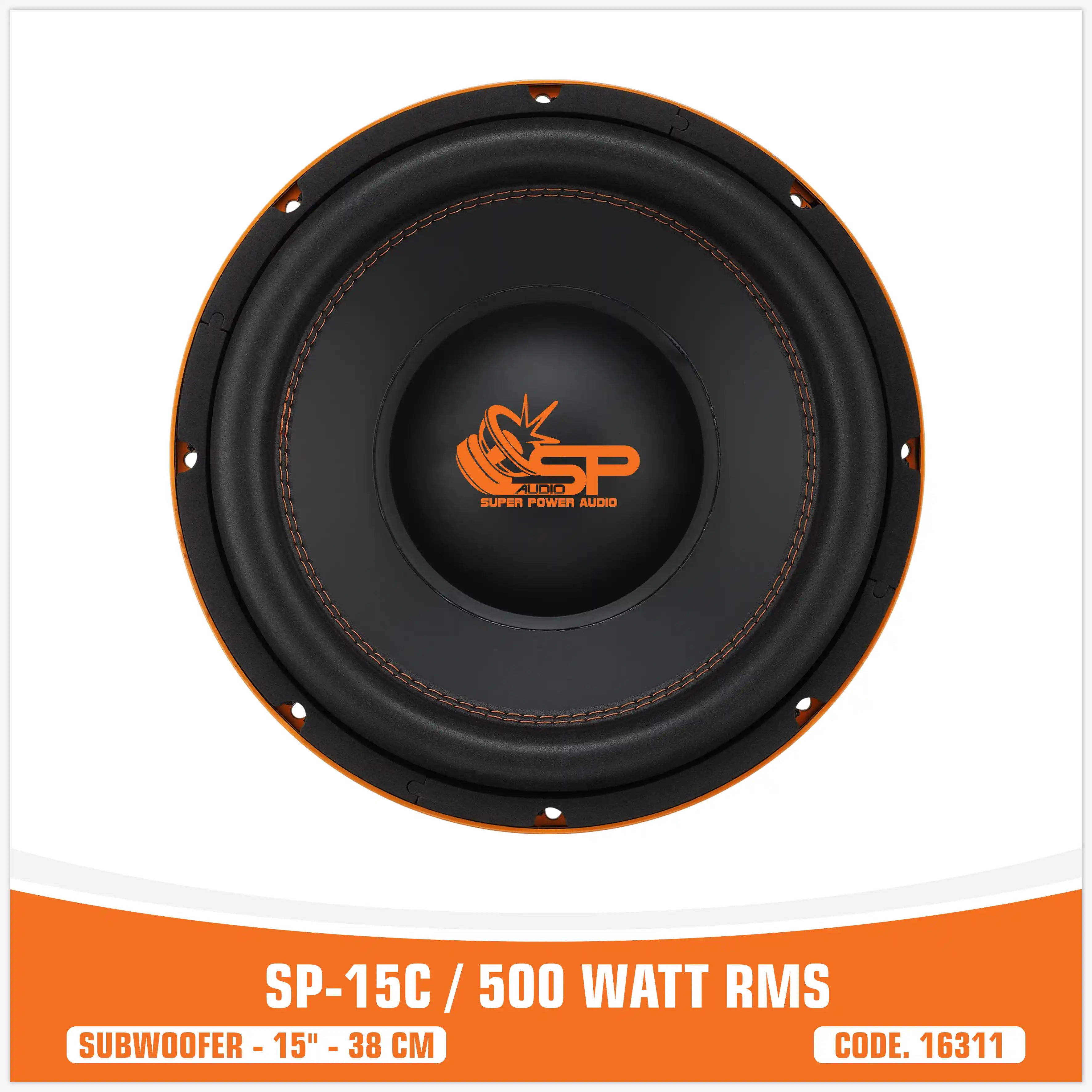 SP 15C SUBWOOFER 15"/38CM 500WATT RMS (PREZZO UNITARIO)