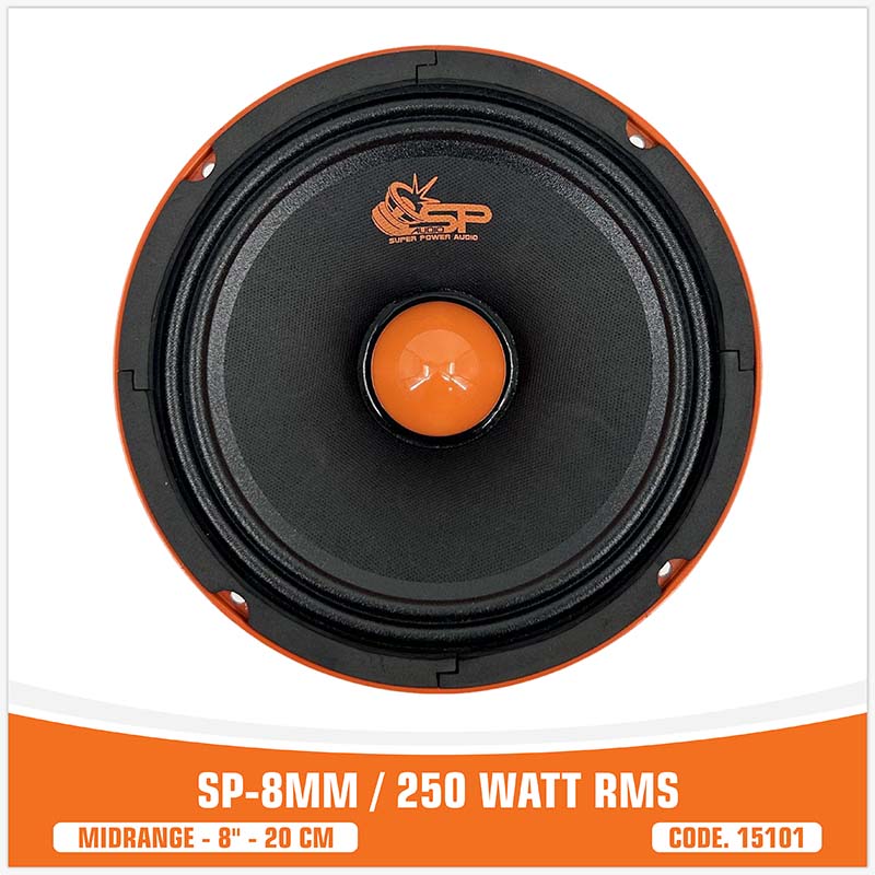 SP 8MM MIDRANGE EXTREME 8"/20CM 250W RMS (PREZZO PER COPPIA)
