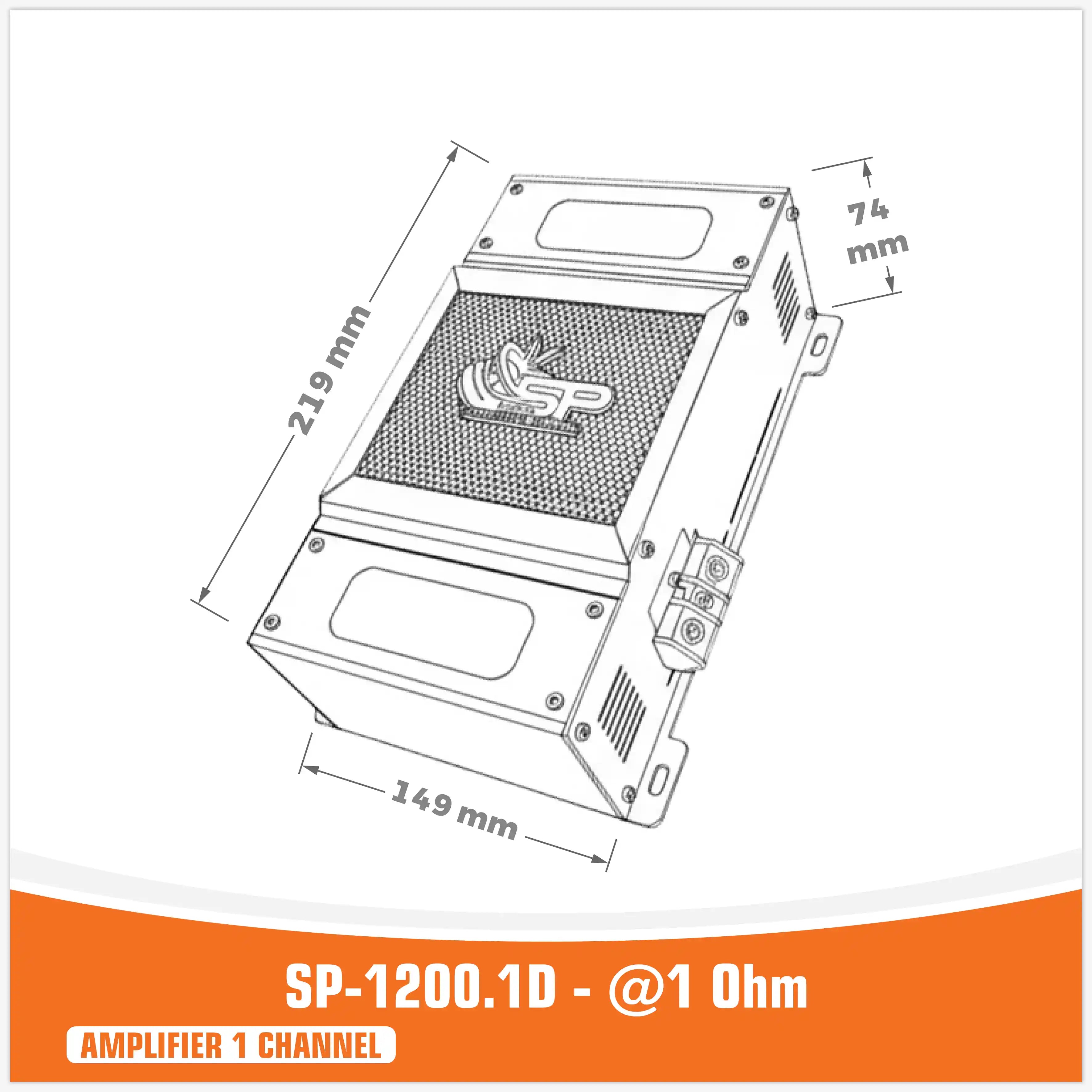 آمپلیفایر 1200 - 1 اهم