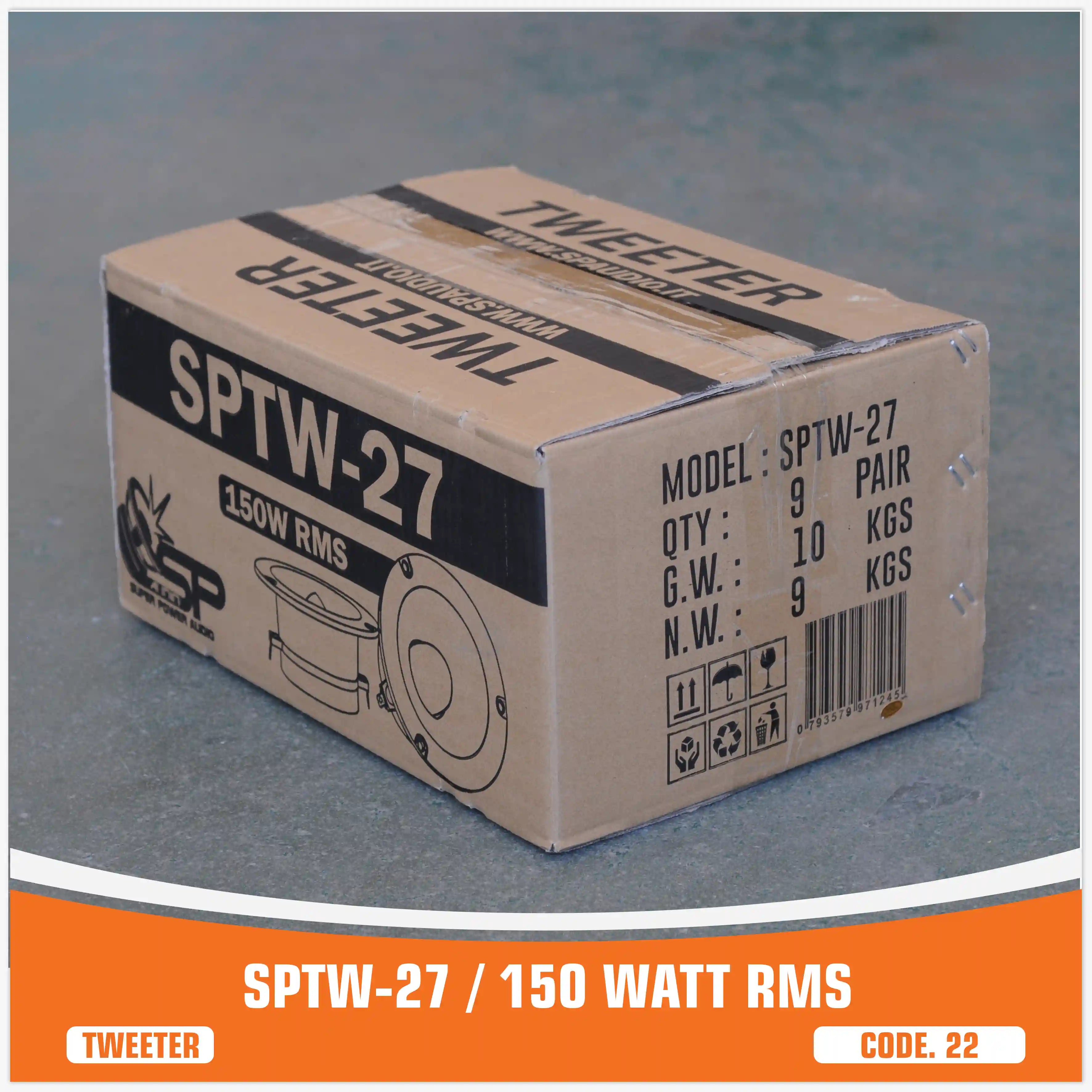 SP TW 27 BULLET TWEETER NEO MAGNET 150W RMS (PAIR PRICE)