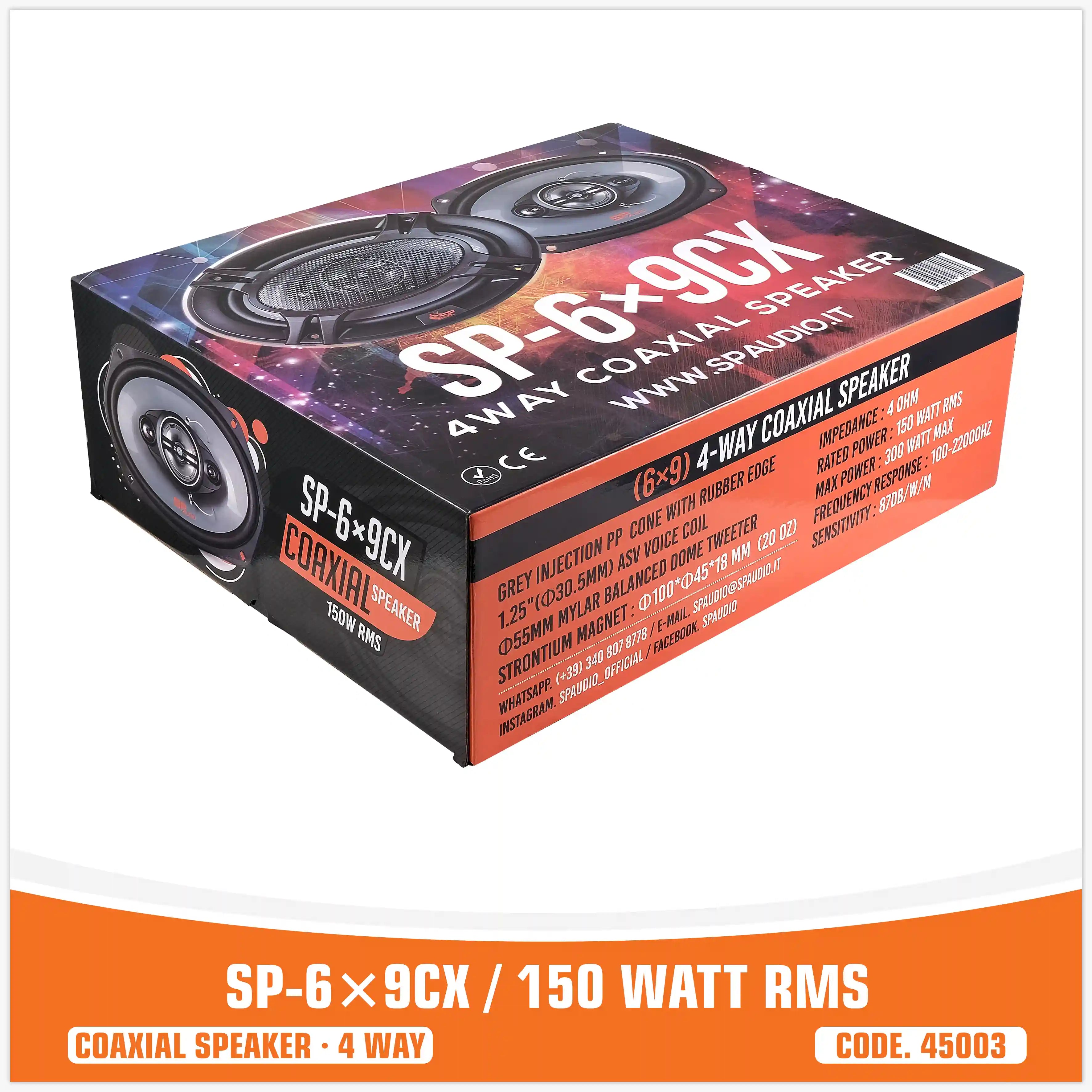 SP 6X9CX COAXIAL SPEAKERS 6X9"/16X22CM 150W RMS (PAIR PRICE)