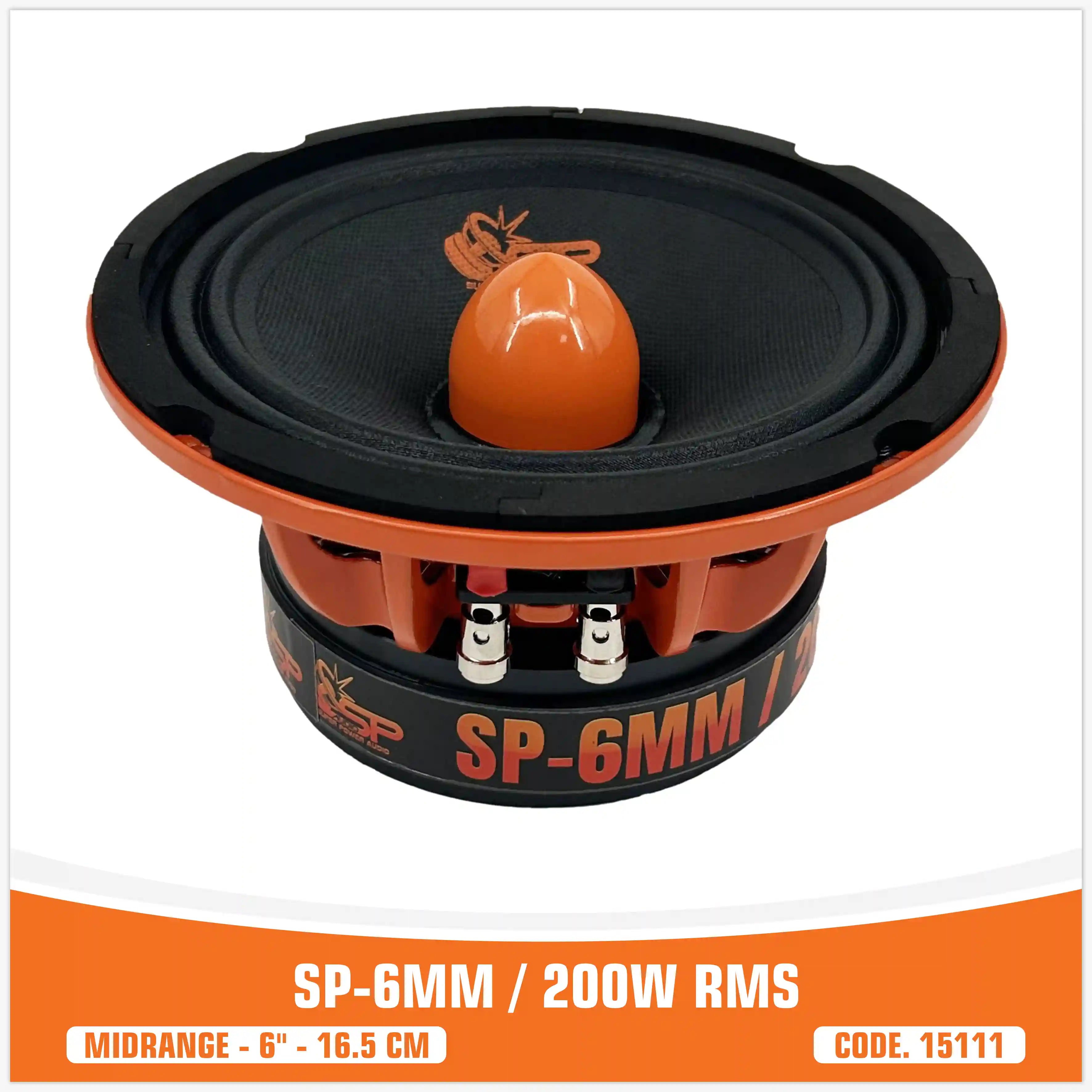 SP 8MM HAUT-PARLEUR BAS MEDIUM EXTRÊME 6,5"/16,5CM 200W RMS (PRIX DE LA PAIRE)