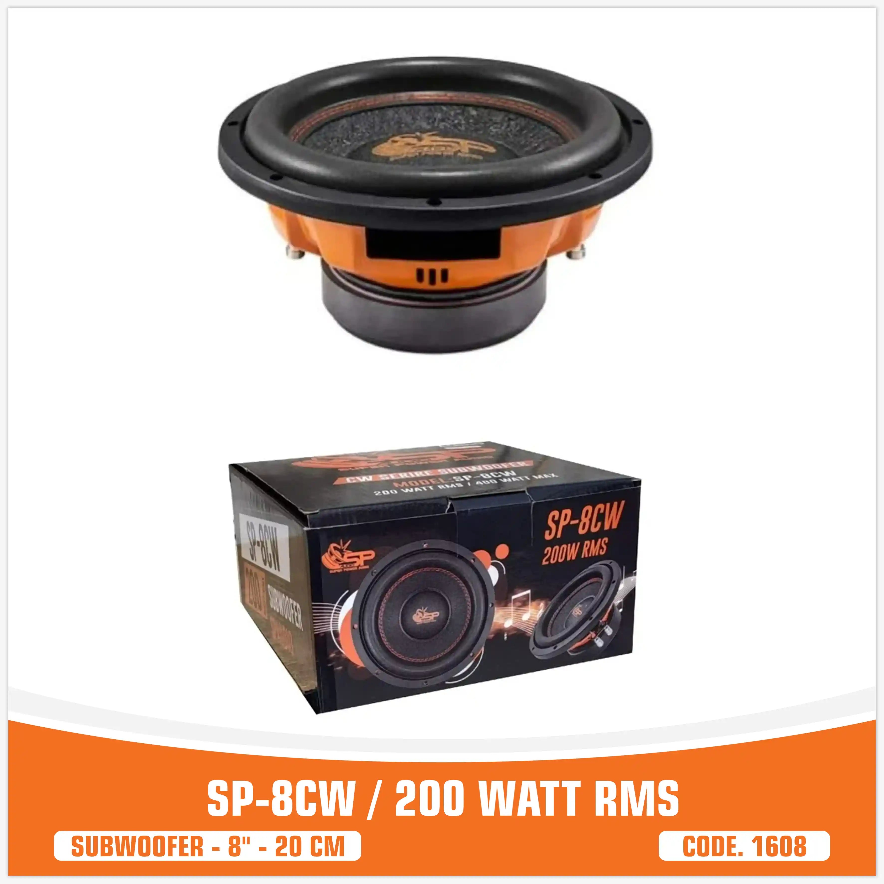 SP 8CW MIGLIOR PREZZO SUBWOOFER 8"/20CM 200WATT RMS (PREZZO SINGOLO)