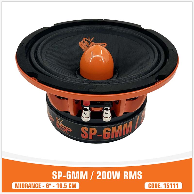 SP 6MM MIDRANGE EXTREME 6,5"/16,5CM 200W RMS (PAIR PRICE) NEW MODEL 2025