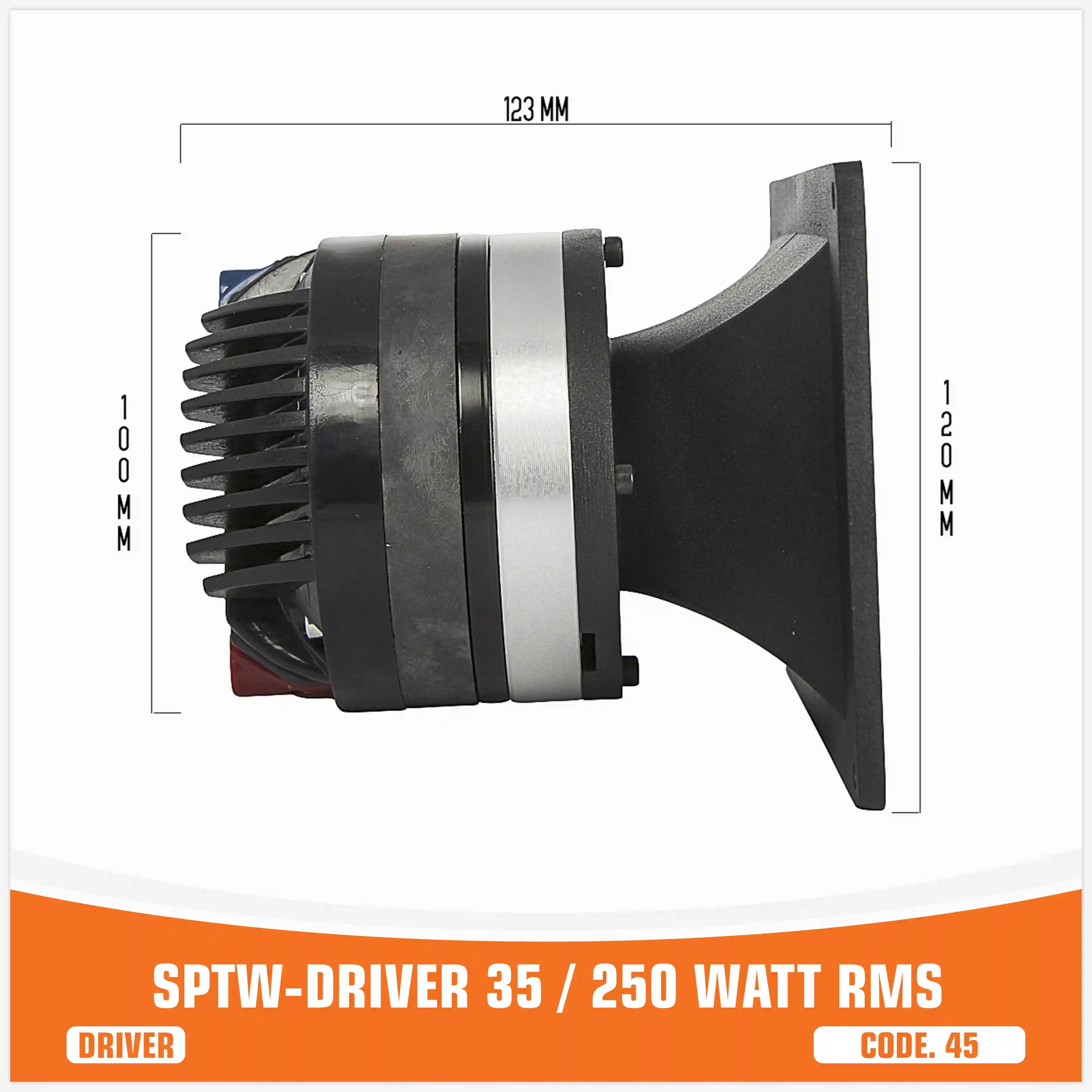 SP DRIVER 35 COMPLETE DRIVER WITH HORN 150W RMS (UNIT PRICE)
