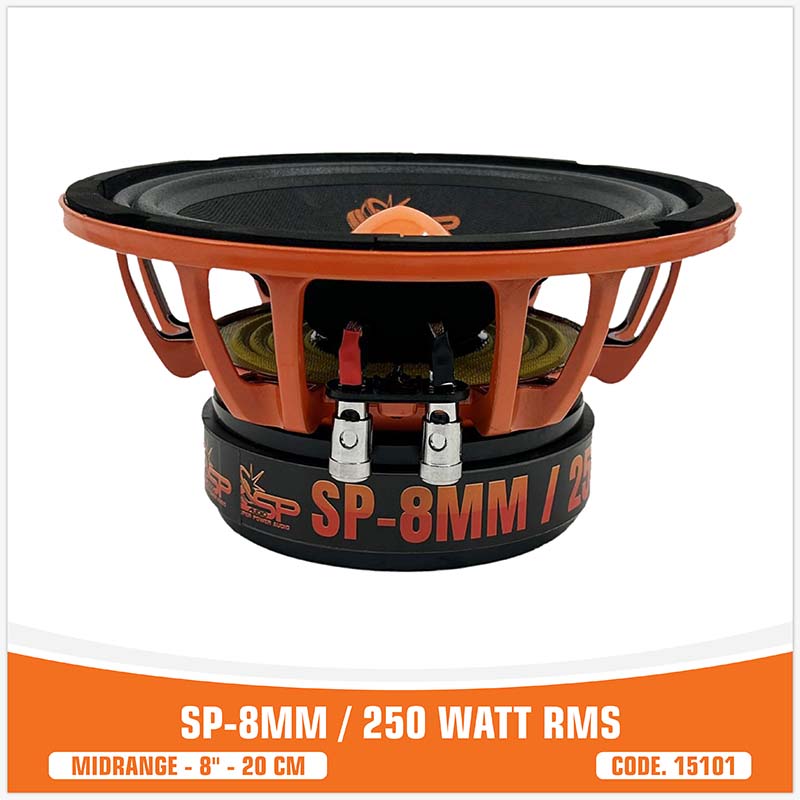SP 8MM MIDRANGE EXTREME 8"/20CM 250W RMS (PREZZO PER COPPIA)