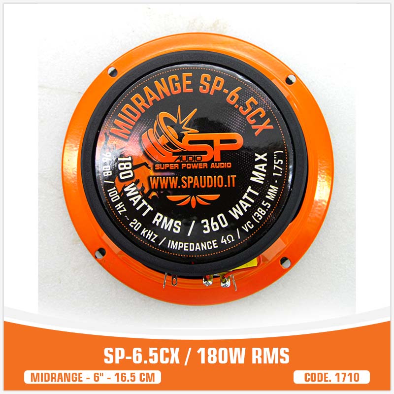 SP 6.5CM HAUT-PARLEUR BAS MEDIUM LE MEILLEUR VENDEUR 6,5"/16,5CM 100W RMS (PRIX DE LA PAIRE)