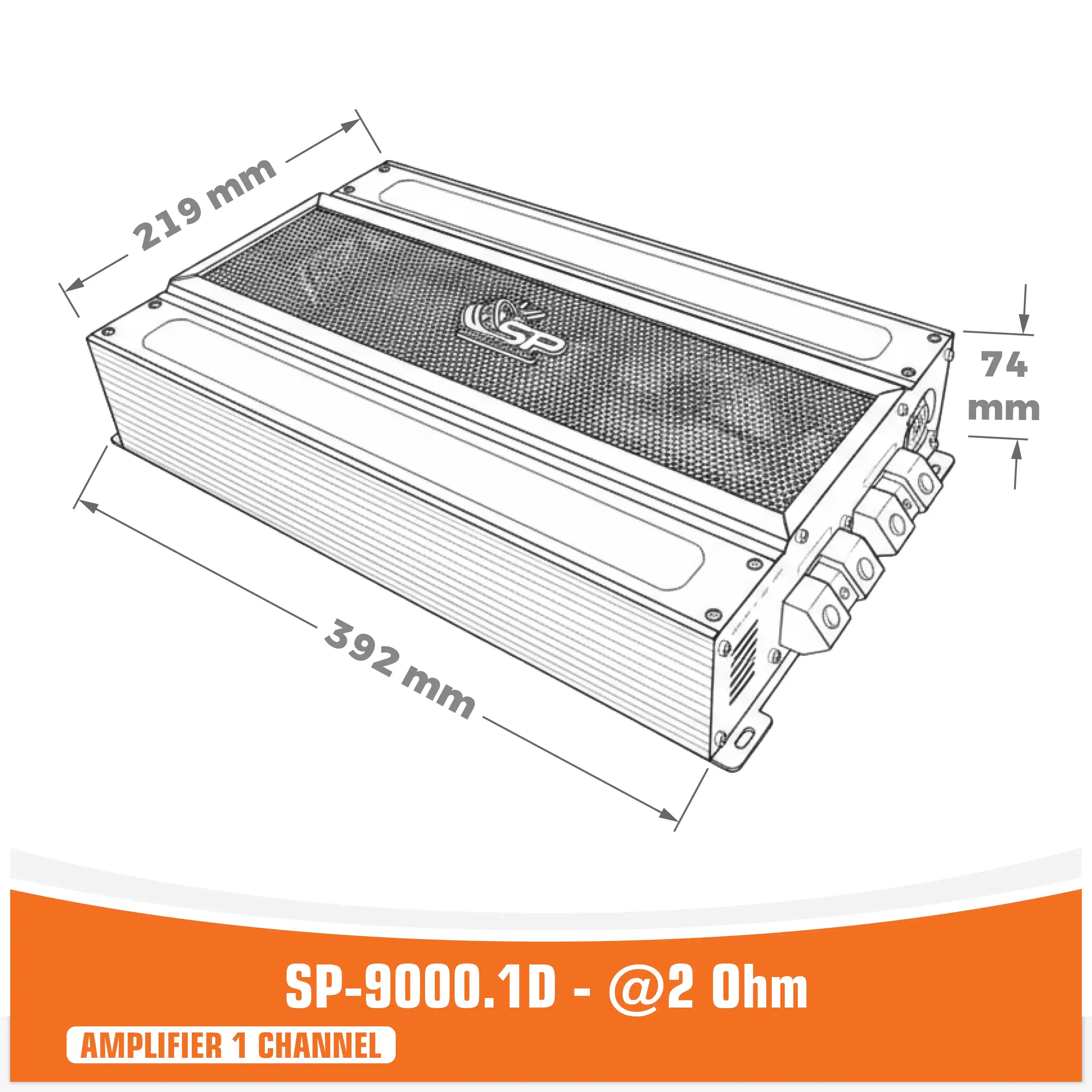 1 ohm - 9000.1D آمپلی فایر