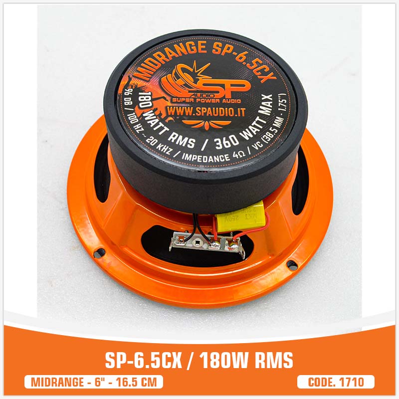 SP 6.5CM HAUT-PARLEUR BAS MEDIUM LE MEILLEUR VENDEUR 6,5"/16,5CM 100W RMS (PRIX DE LA PAIRE)