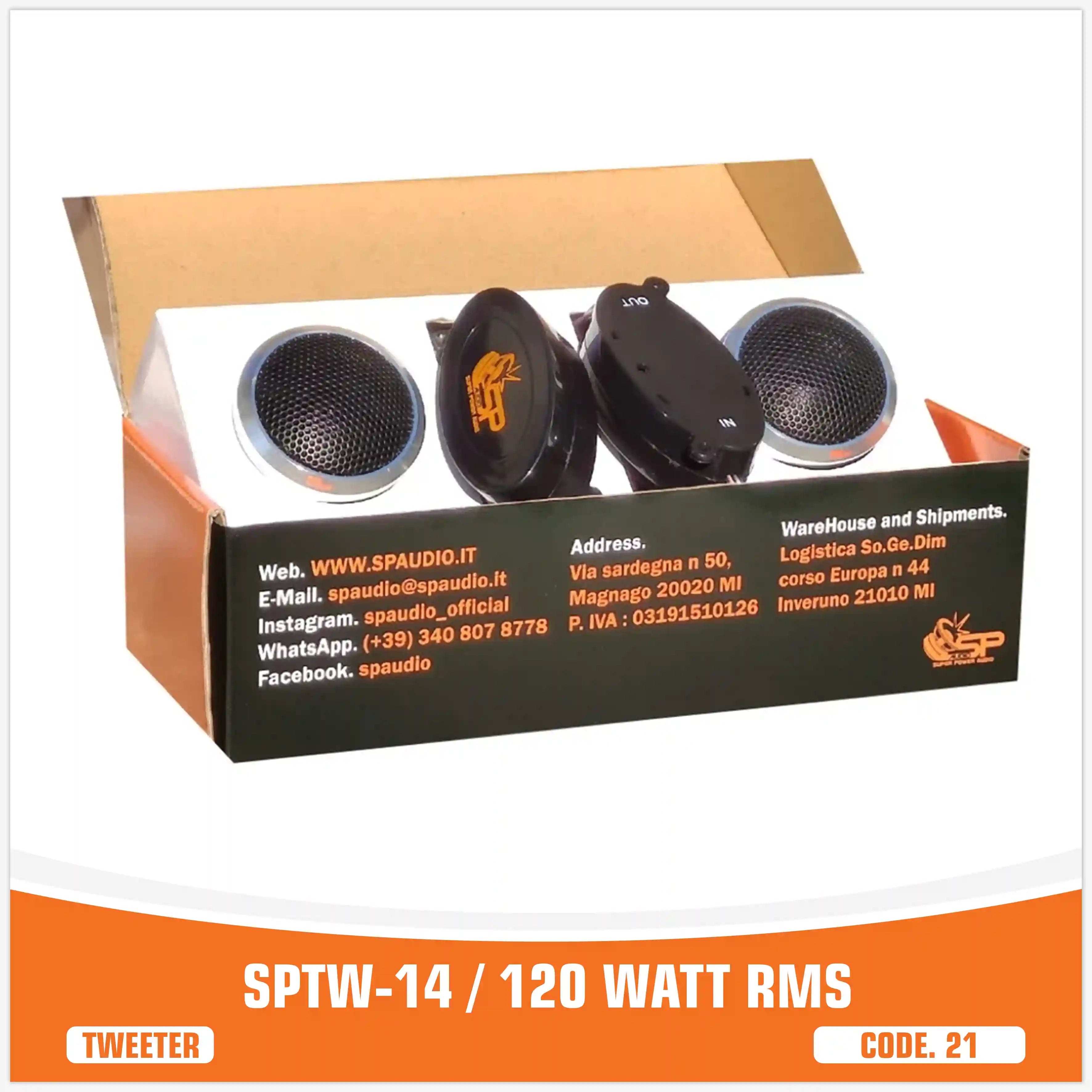 SP TW 14 ALUMINIUM TWEETER 120W RMS (PAIR PRICE)