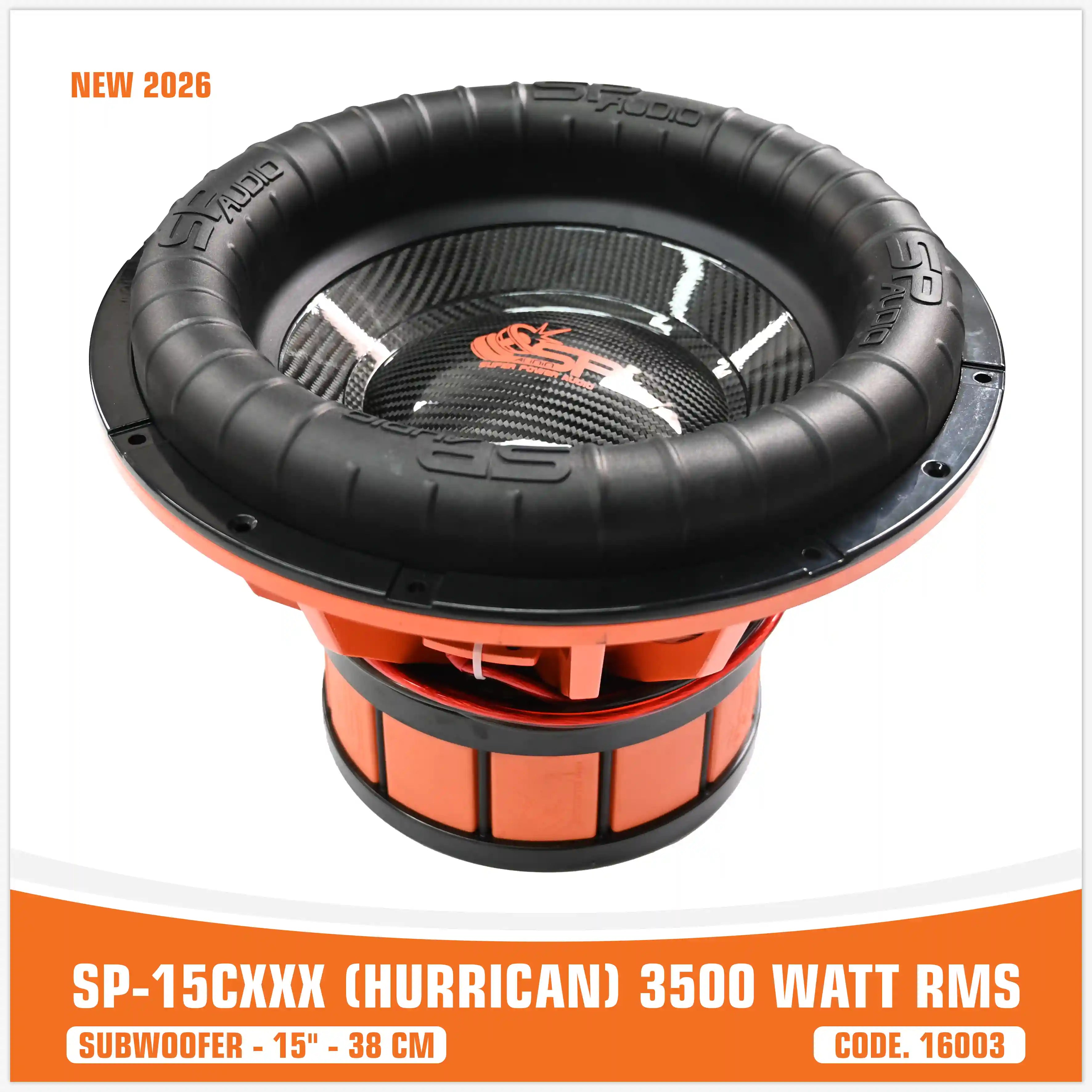 SP 15CXXX SUBWOOFER 15"/38CM BIG SORROUND 3500W RMS - NEW 2026 (UNIT PRICE)